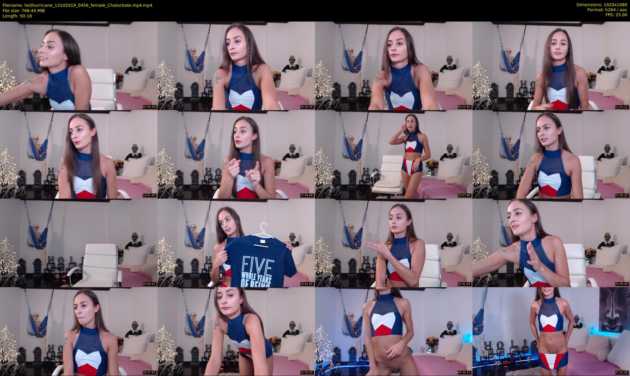 holihurricane — 51 minute Chaturbate female cam show recording, 1080p, Oct 13, 2019