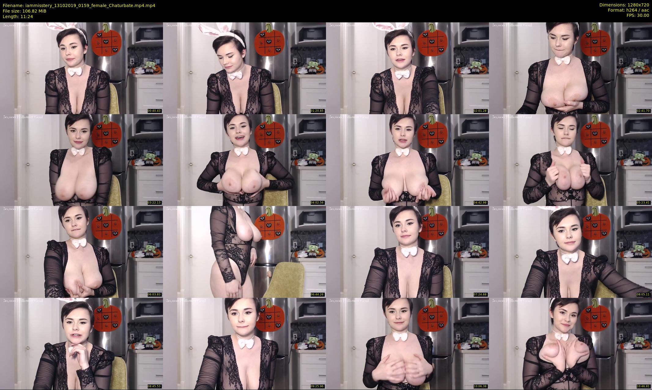 iammisstery — 12 minute Chaturbate female cam show recording, 720p, Oct 13, 2019