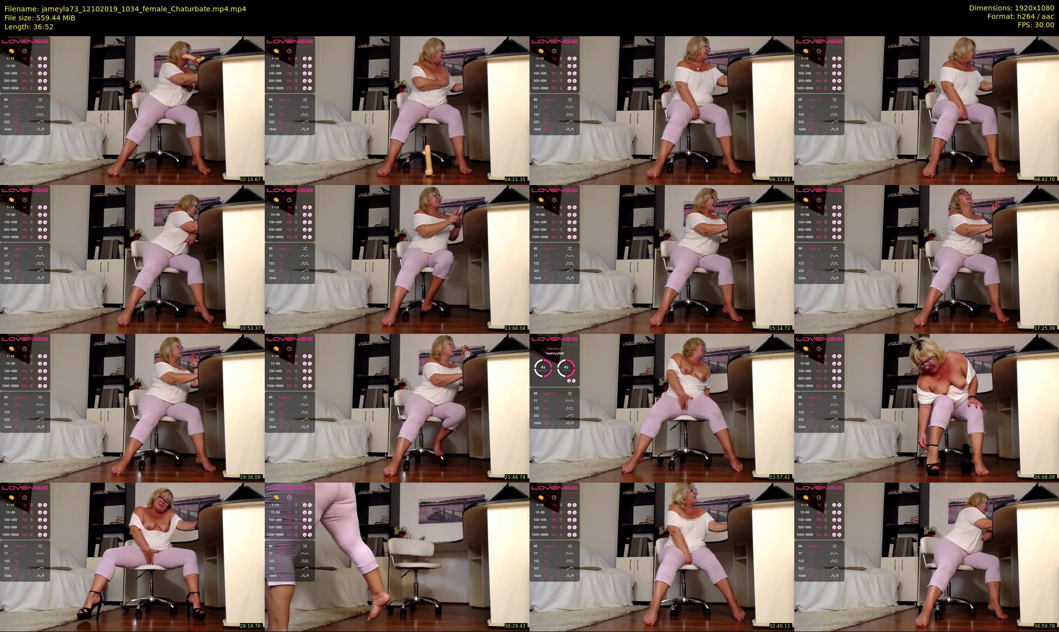 jameyla73 — 37 minute Chaturbate female cam show recording, 1080p, Oct 12, 2019