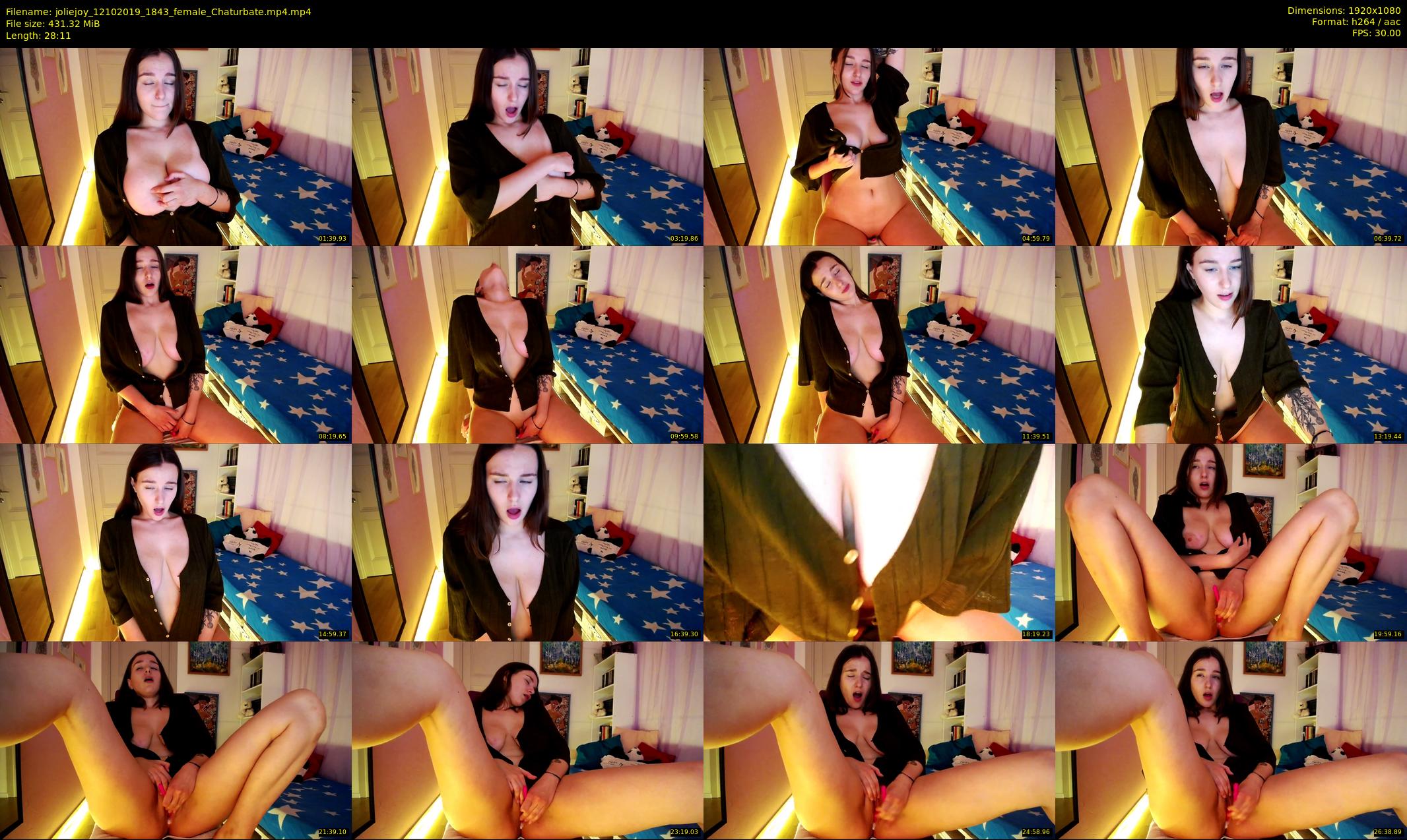 joliejoy — 29 minute Chaturbate female cam show recording, 1080p, Oct 12, 2019