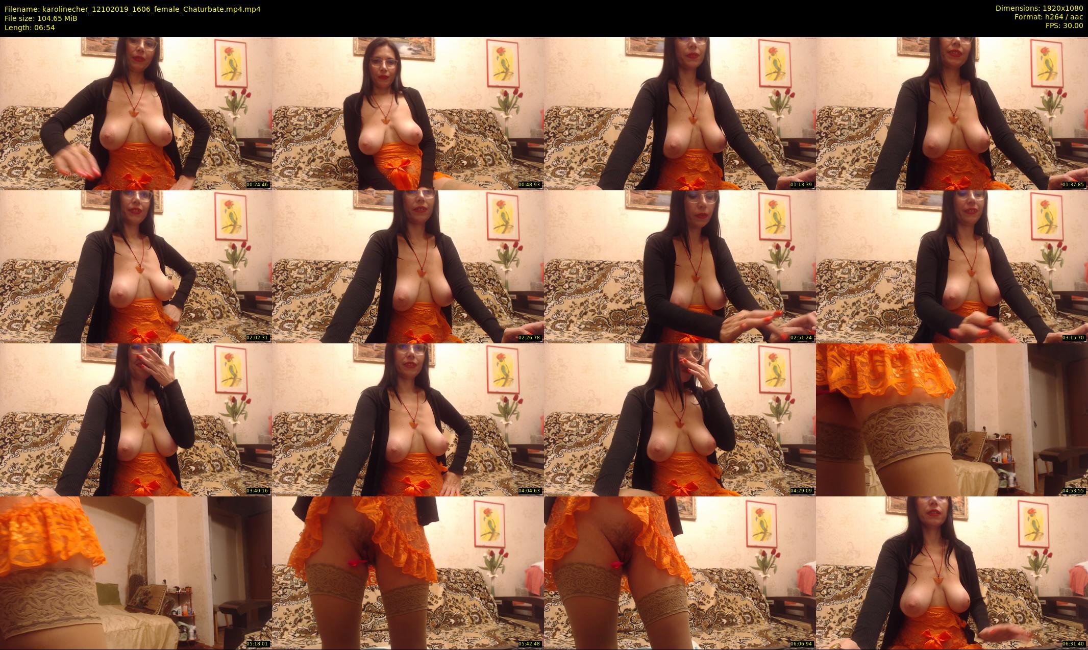 karolinecher — 7 minute Chaturbate female cam show recording, 1080p, Oct 12, 2019
