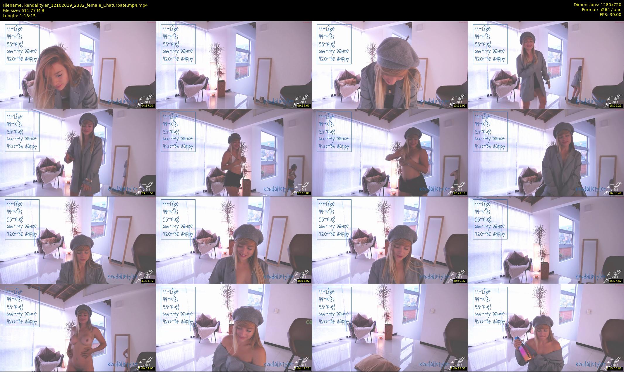 kendalltyler — 79 minute Chaturbate female cam show recording, 720p, Oct 12, 2019