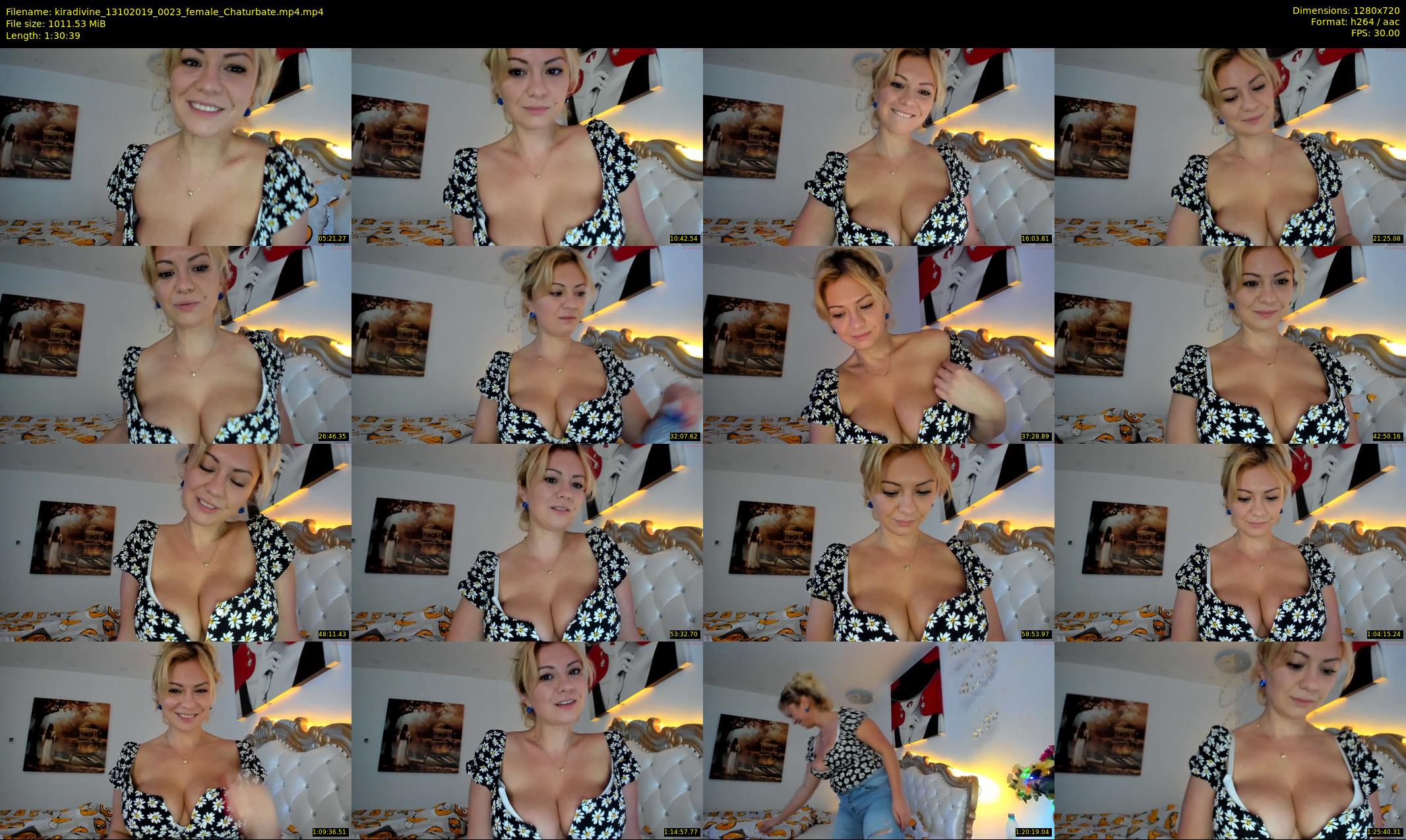 kiradivine — 91 minute Chaturbate female cam show recording, 720p, Oct 13, 2019