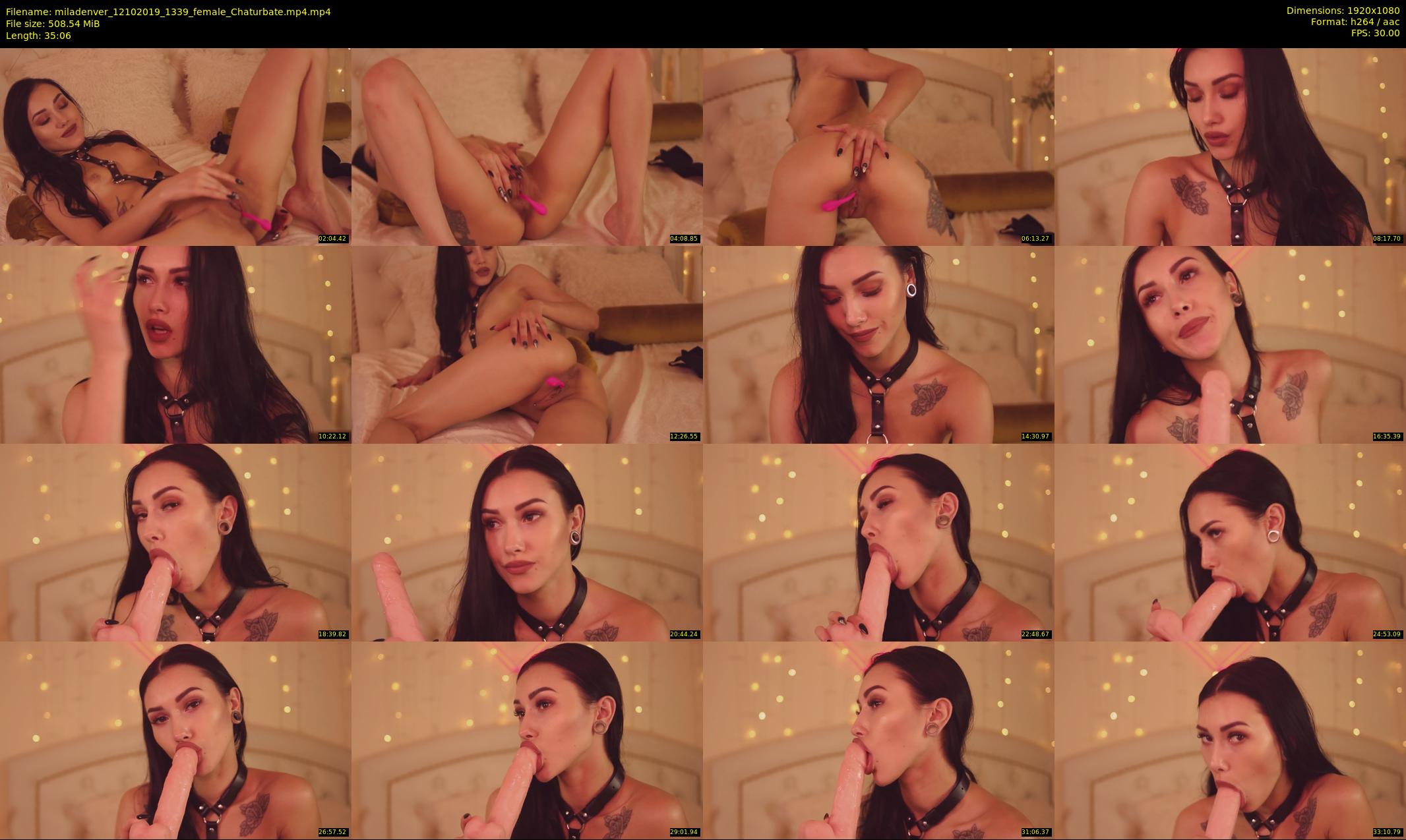 miladenver — 36 minute Chaturbate female cam show recording, 1080p, Oct 12, 2019