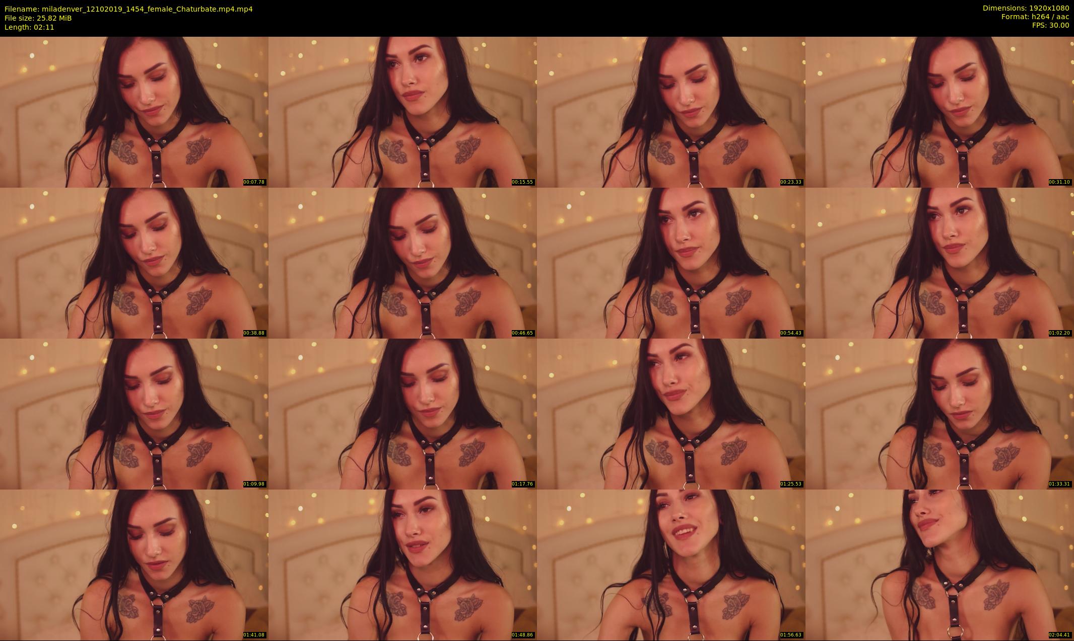 miladenver — 3 minute Chaturbate female cam show recording, 1080p, Oct 12, 2019