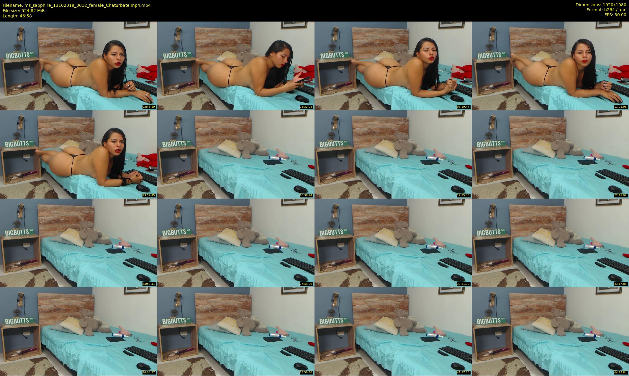 ms_sapphire — 47 minute Chaturbate female cam show recording, 1080p, Oct 13, 2019
