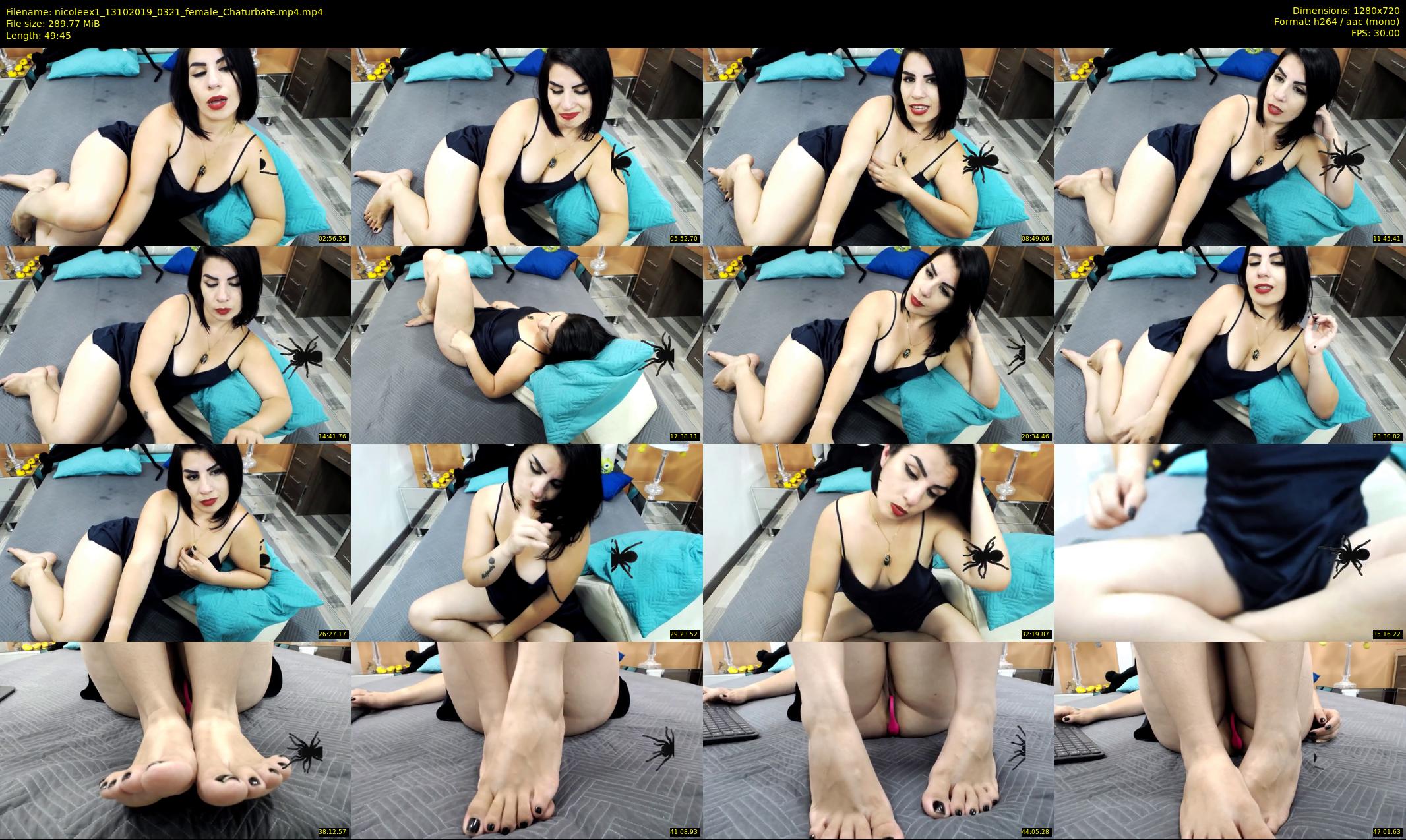 nicoleex1 — 50 minute Chaturbate female cam show recording, 720p, Oct 13, 2019