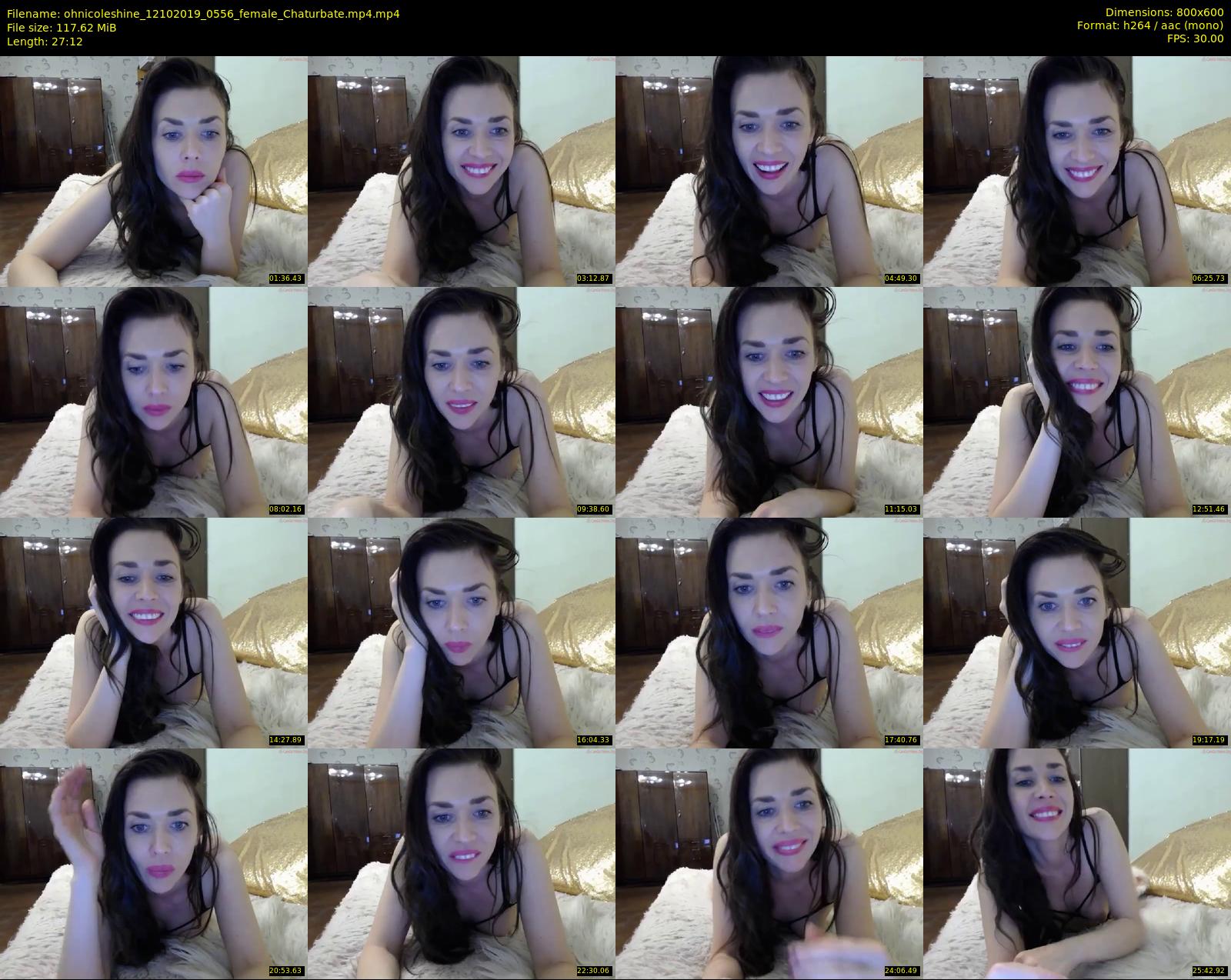 ohnicoleshine — 28 minute Chaturbate female cam show recording, 480p, Oct 12, 2019