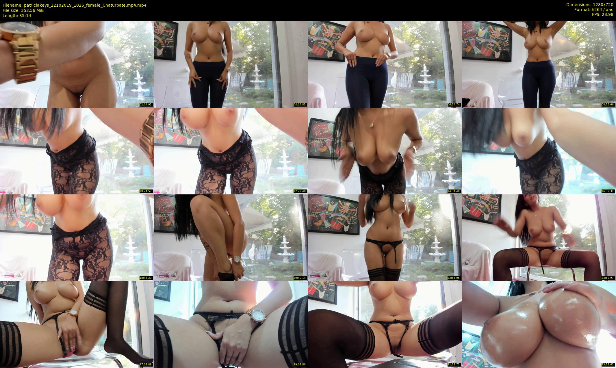 patriciakeys — 36 minute Chaturbate female cam show recording, 720p, Oct 12, 2019