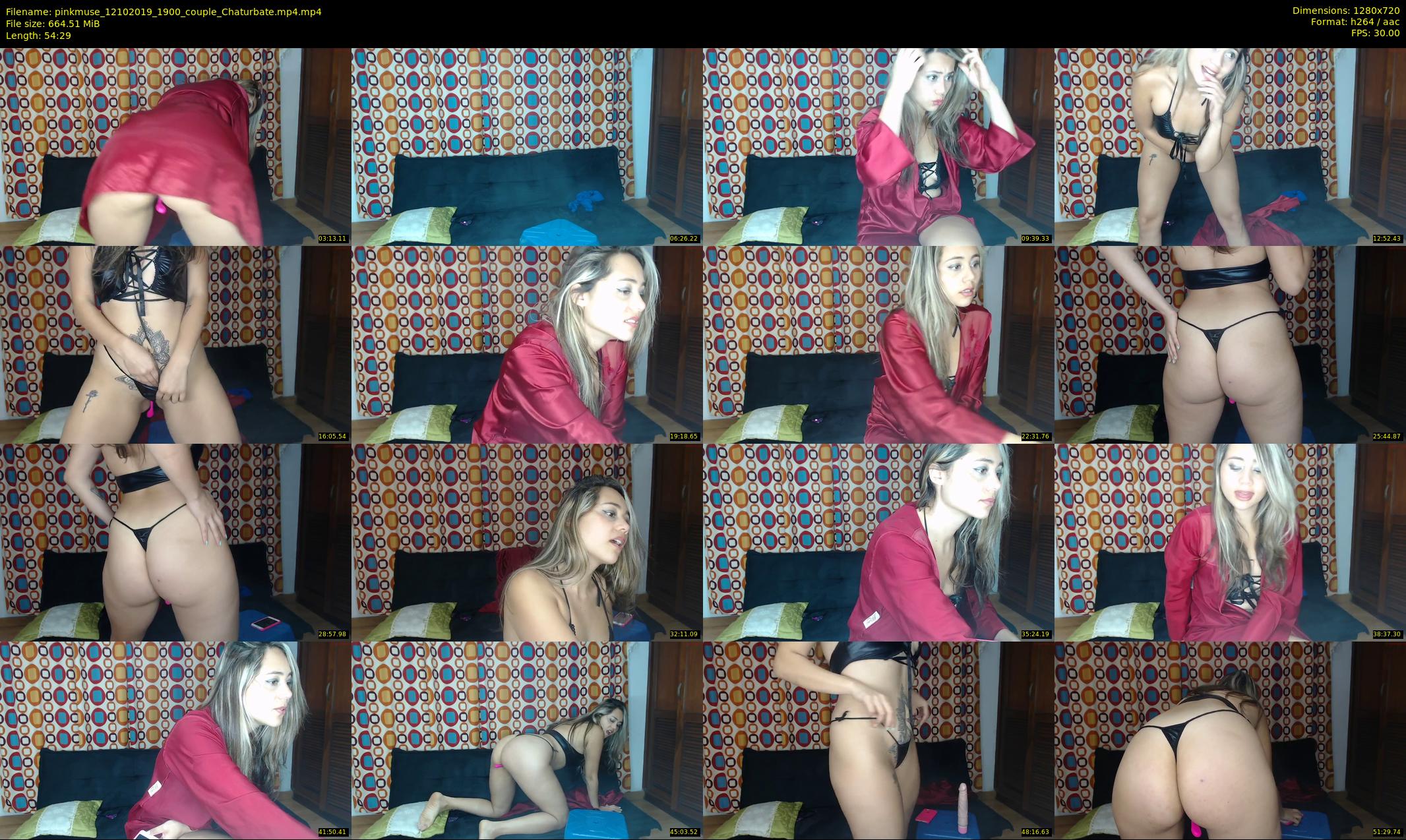pinkmuse — 55 minute Chaturbate couple cam show recording, 720p, Oct 12, 2019