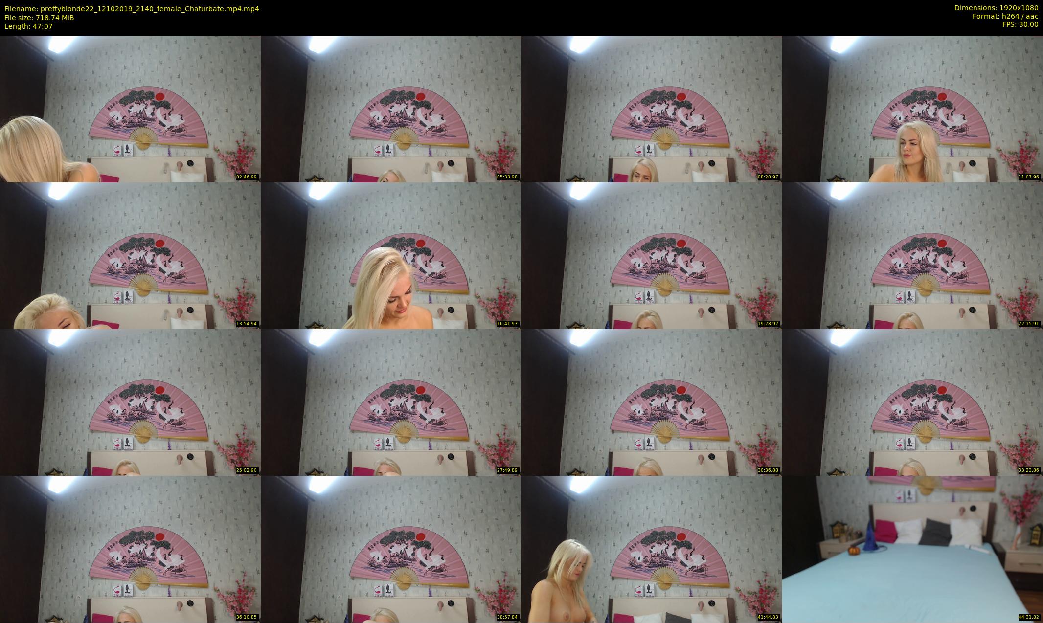 prettyblonde22 — 48 minute Chaturbate female cam show recording, 1080p, Oct 12, 2019