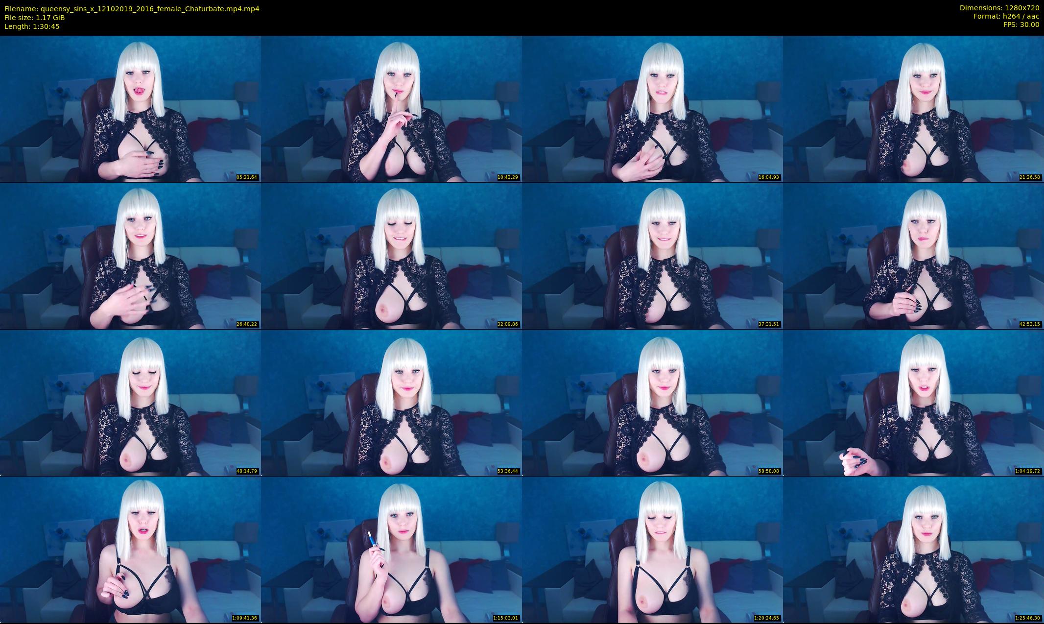 queensy_sins_x — 91 minute Chaturbate female cam show recording, 720p, Oct 12, 2019