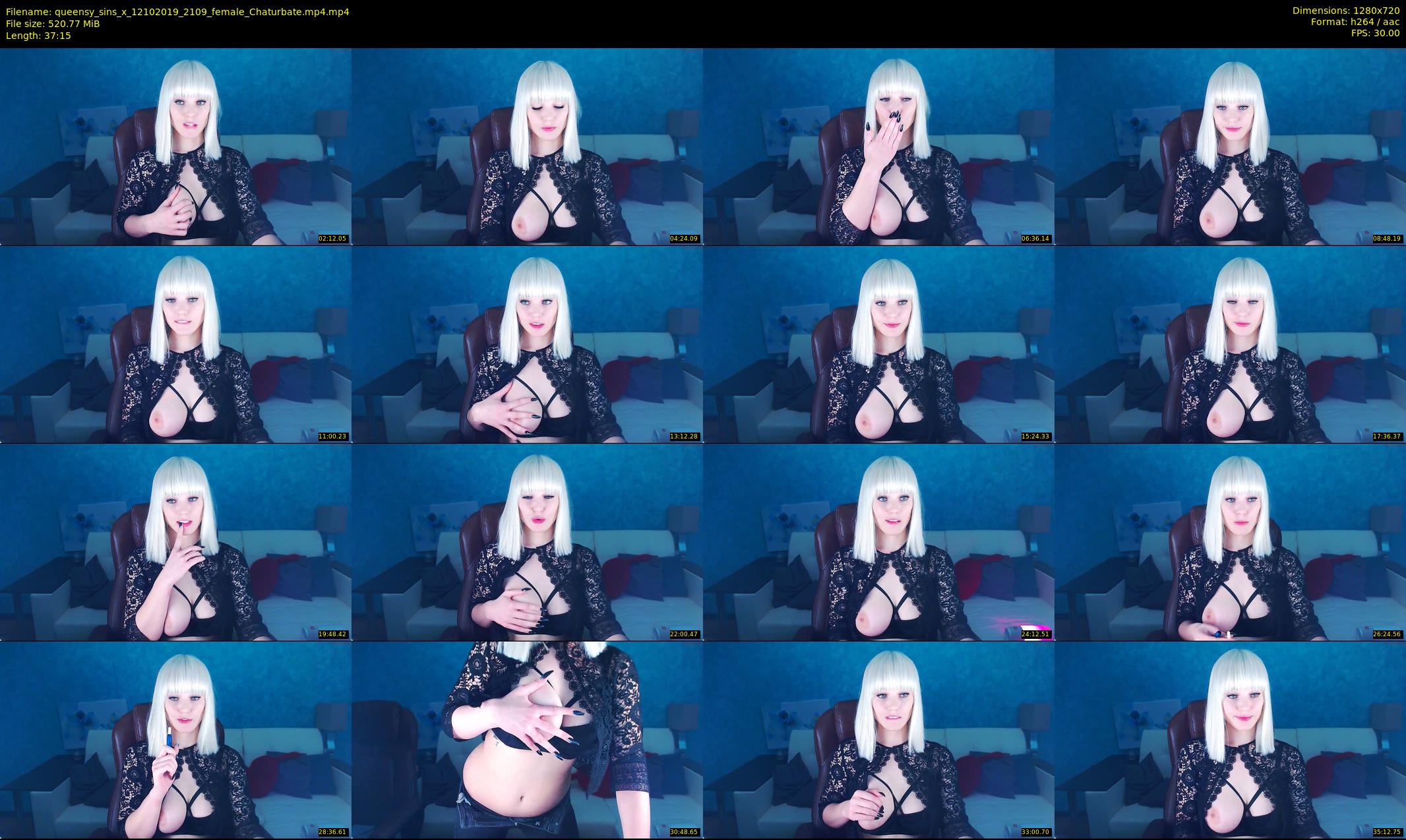 queensy_sins_x — 38 minute Chaturbate female cam show recording, 720p, Oct 12, 2019