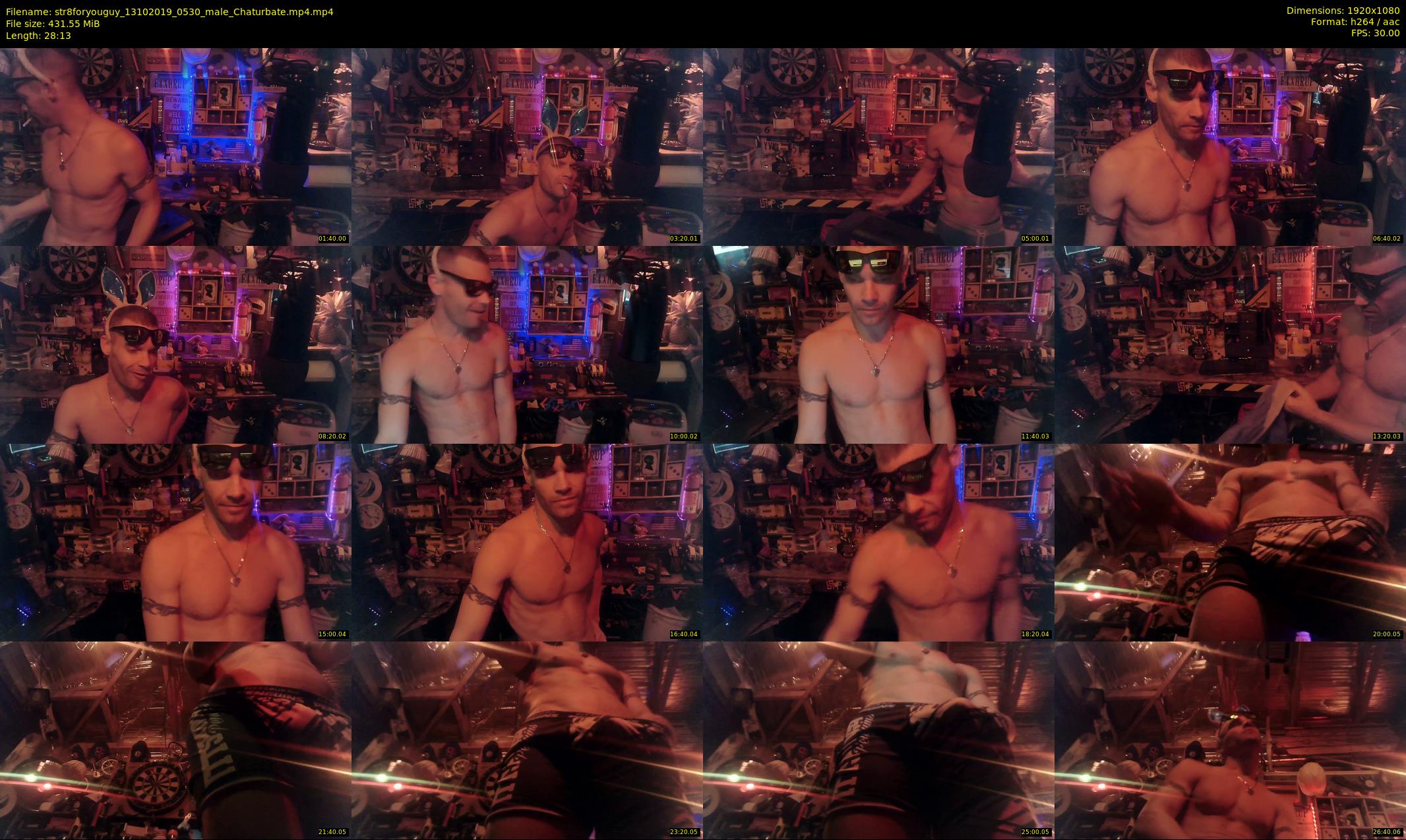 str8foryouguy — 29 minute Chaturbate male cam show recording, 1080p, Oct 13, 2019
