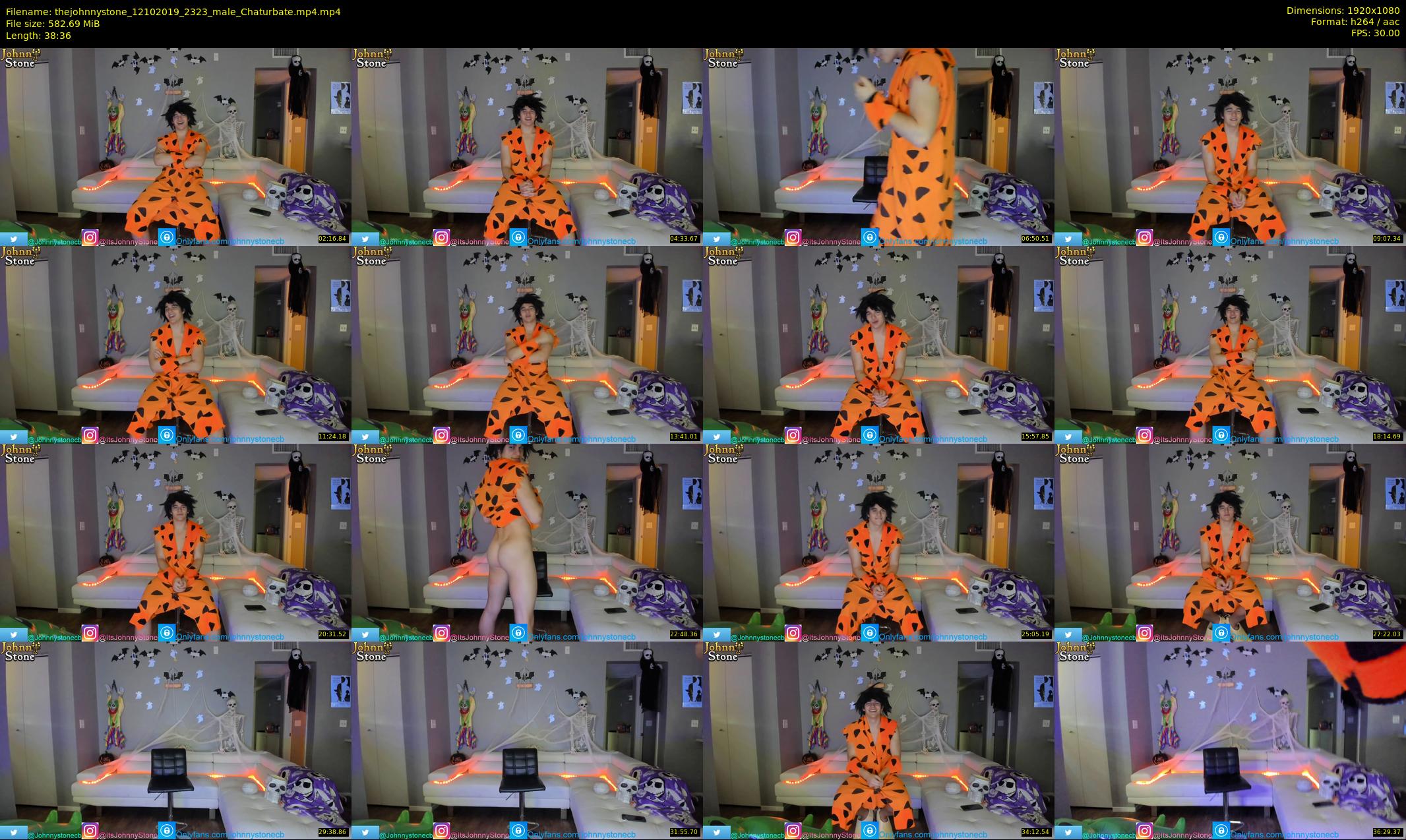 thejohnnystone — 39 minute Chaturbate male cam show recording, 1080p, Oct 12, 2019