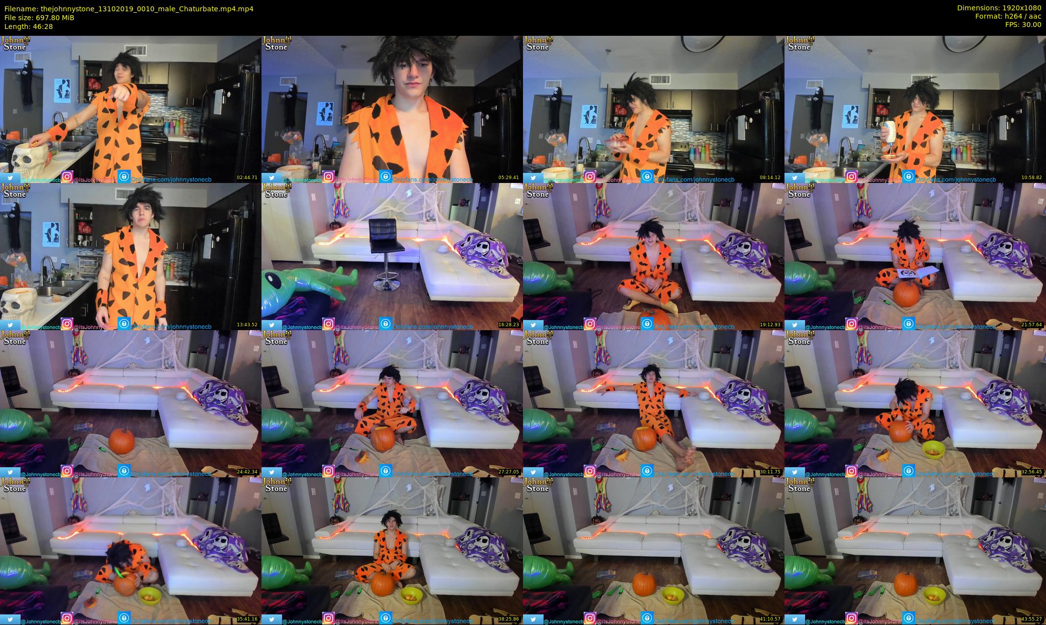thejohnnystone — 47 minute Chaturbate male cam show recording, 1080p, Oct 13, 2019