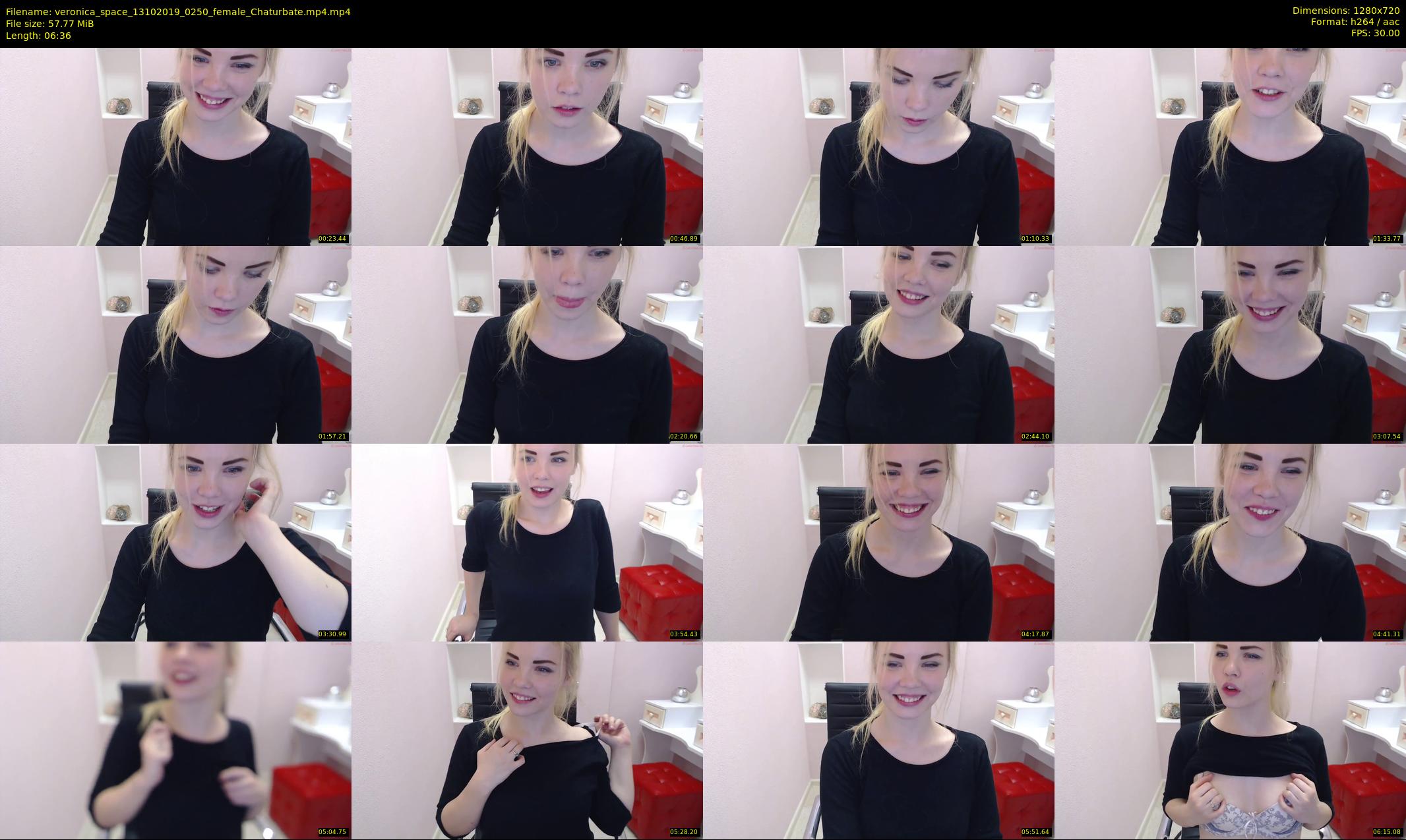 veronica_space — 7 minute Chaturbate female cam show recording, 720p, Oct 13, 2019
