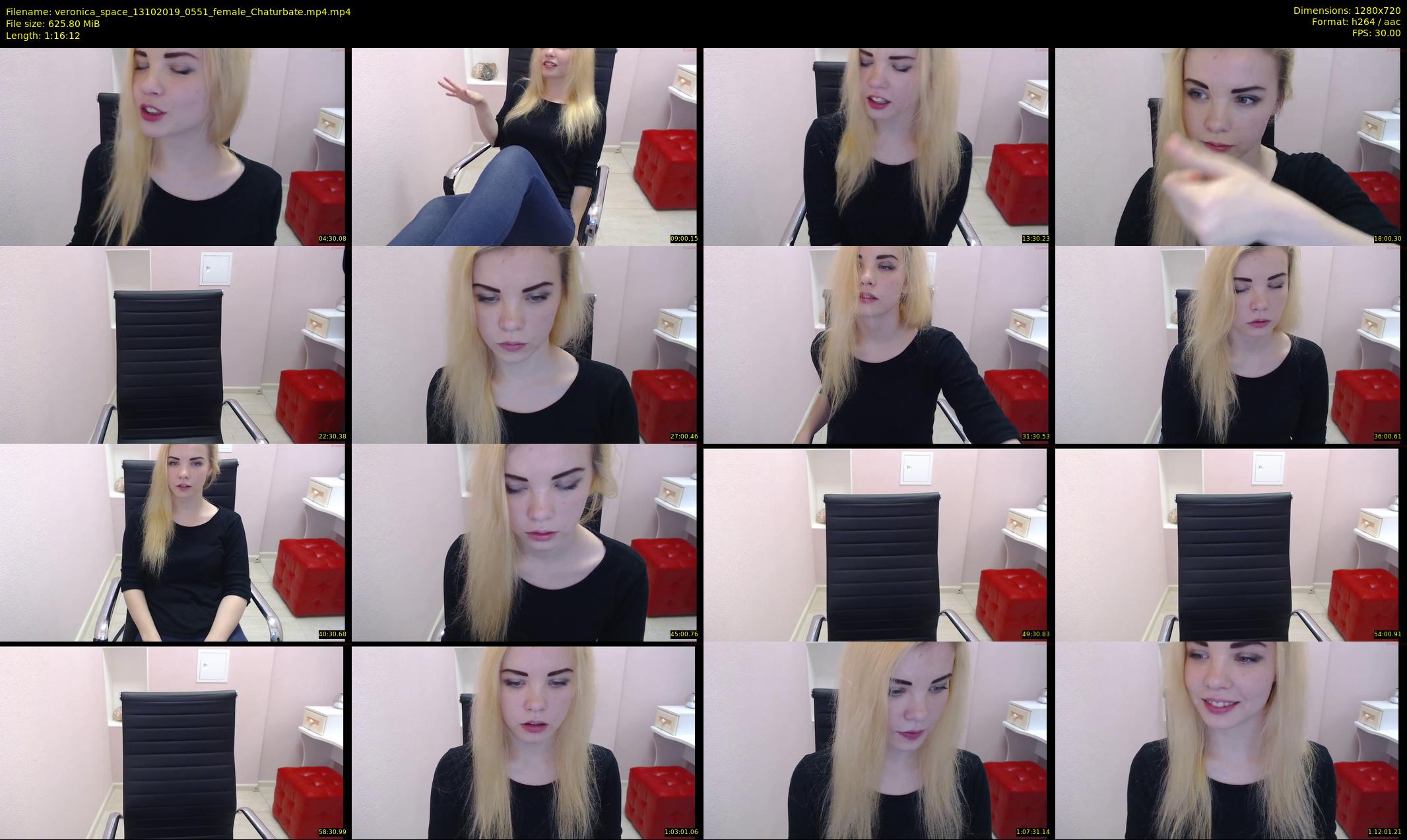 veronica_space — 77 minute Chaturbate female cam show recording, 720p, Oct 13, 2019