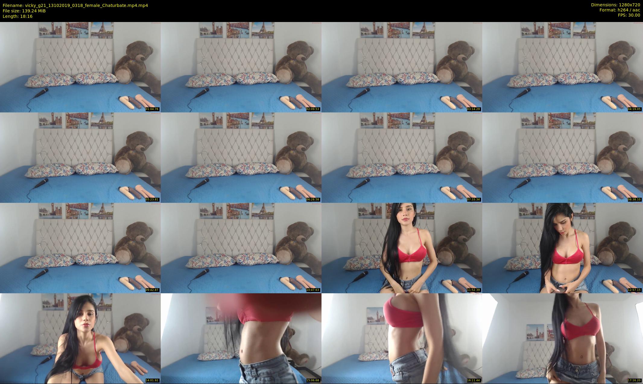 vicky_g21 — 19 minute Chaturbate female cam show recording, 720p, Oct 13, 2019