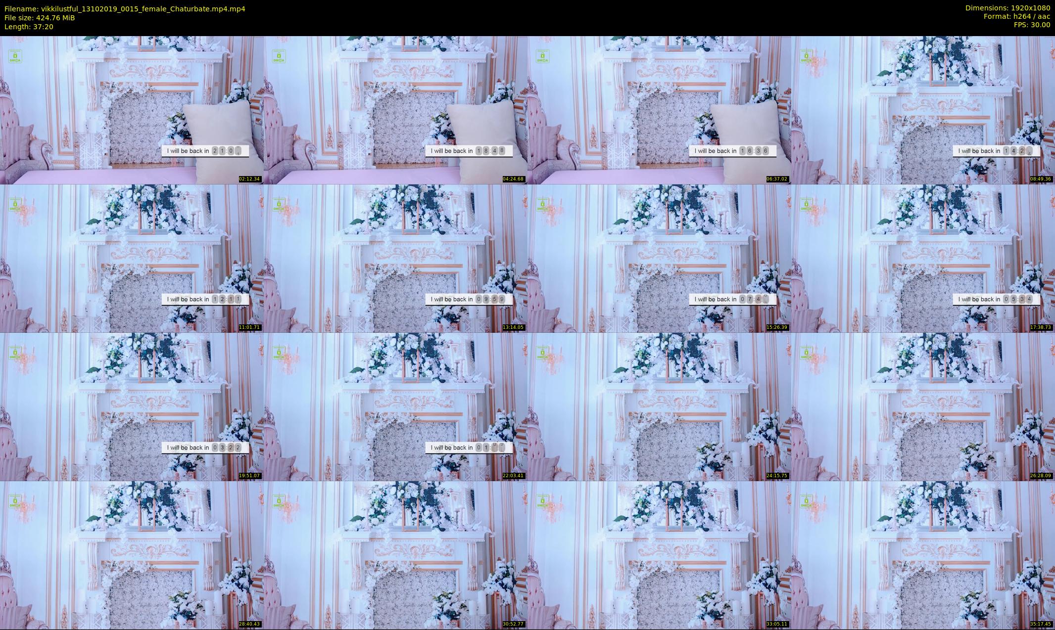 vikkilustful — 38 minute Chaturbate female cam show recording, 1080p, Oct 13, 2019