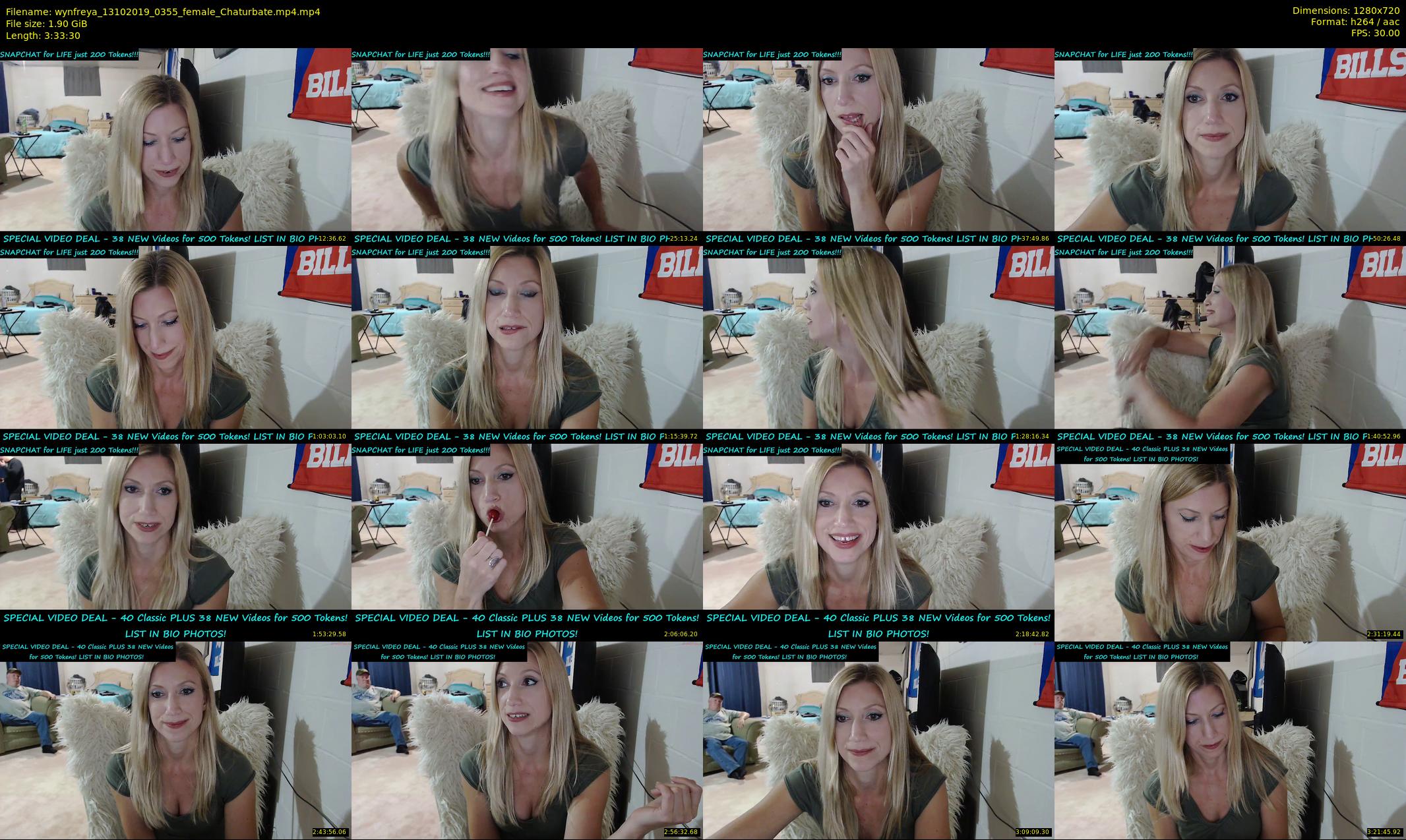 wynfreya — 214 minute Chaturbate female cam show recording, 720p, Oct 13, 2019