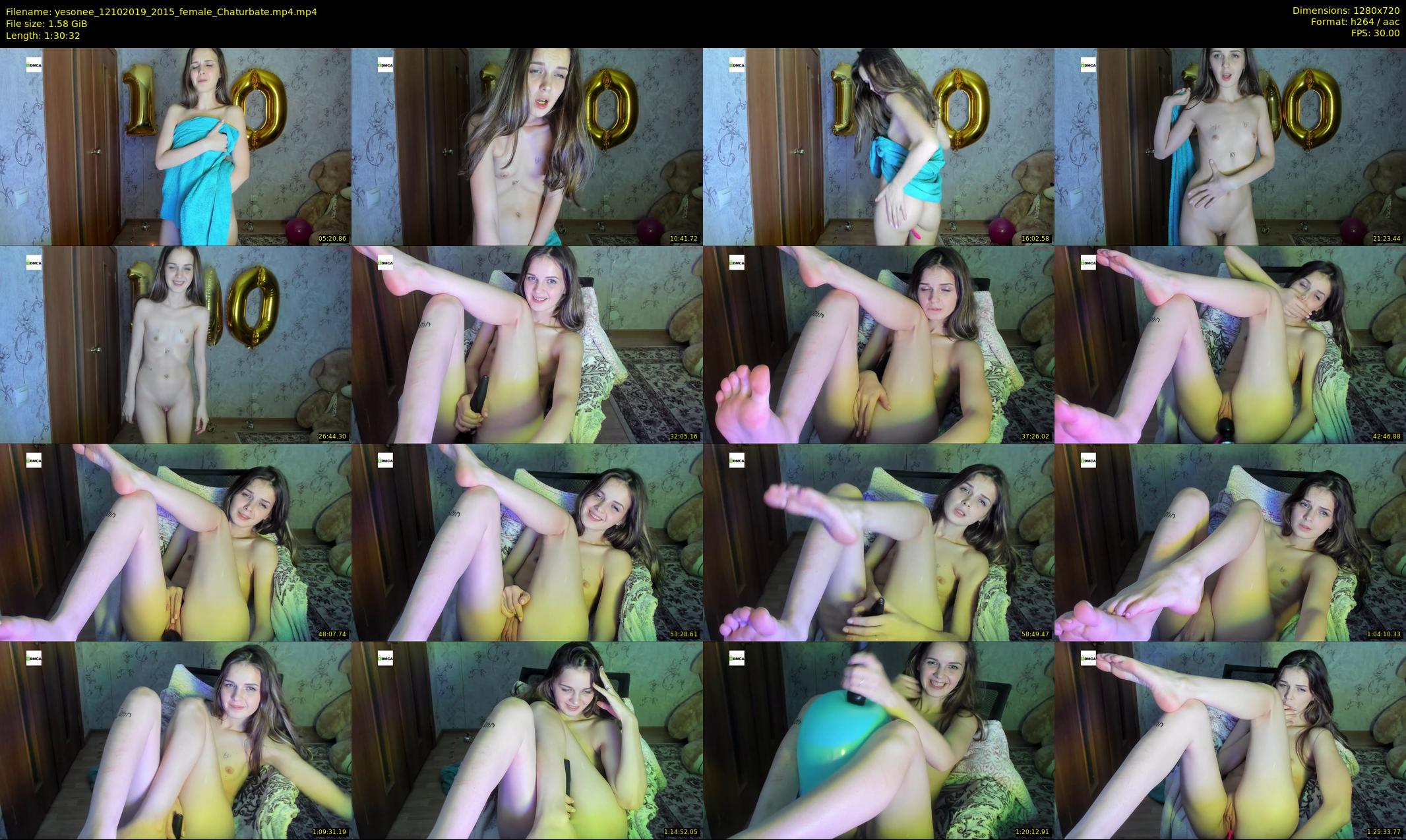 yesonee — 91 minute Chaturbate female cam show recording, 720p, Oct 12, 2019