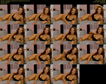 AlessiaRay — 17 minute MyFreeCams cam show recording, 480p, Oct 14, 2019