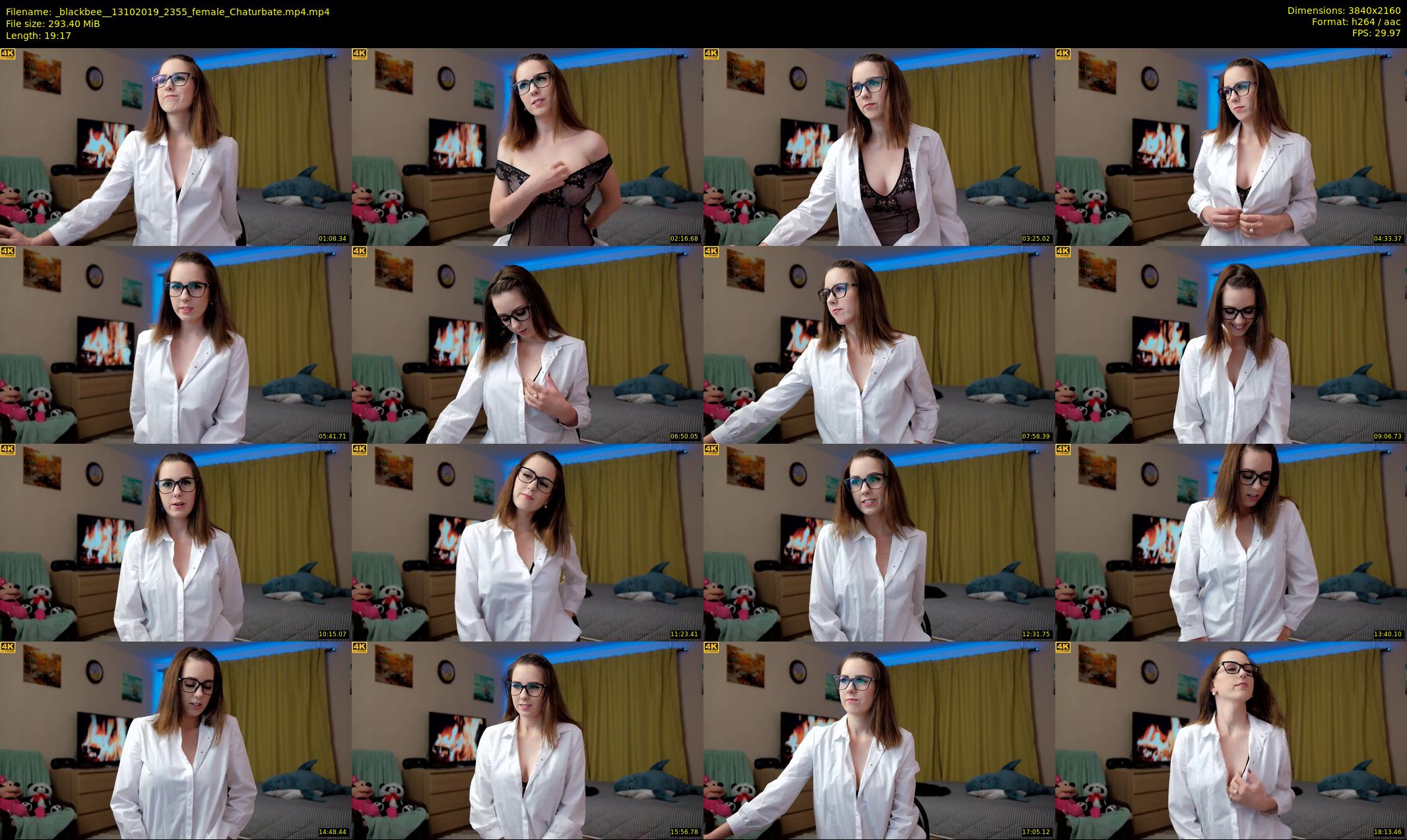 _blackbee_ — 20 minute Chaturbate female cam show recording, 4K, Oct 13, 2019
