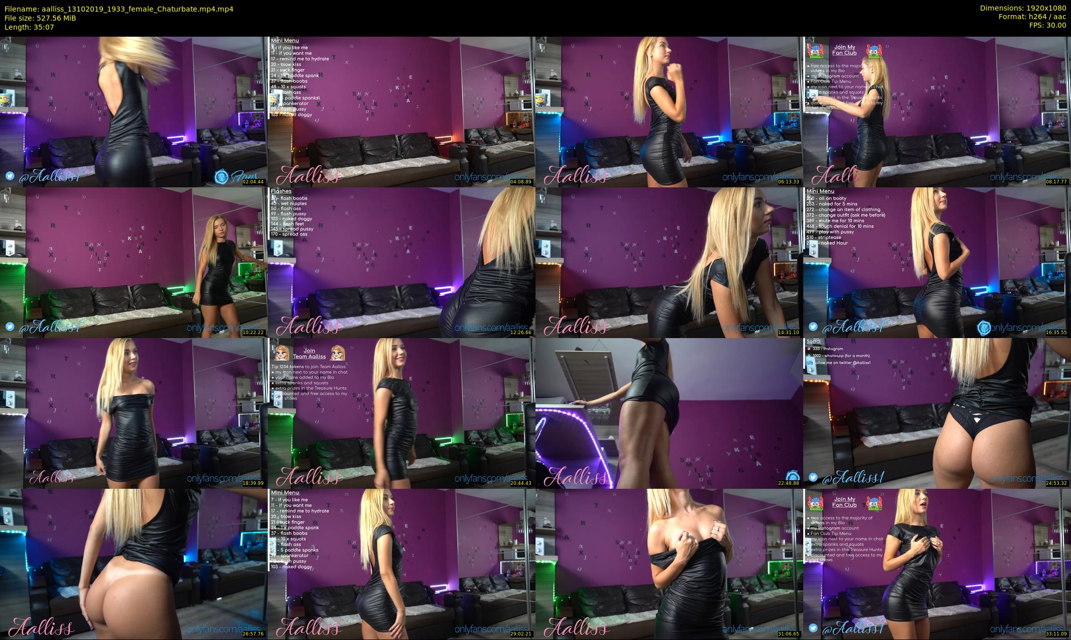 aalliss — 36 minute Chaturbate female cam show recording, 1080p, Oct 13, 2019
