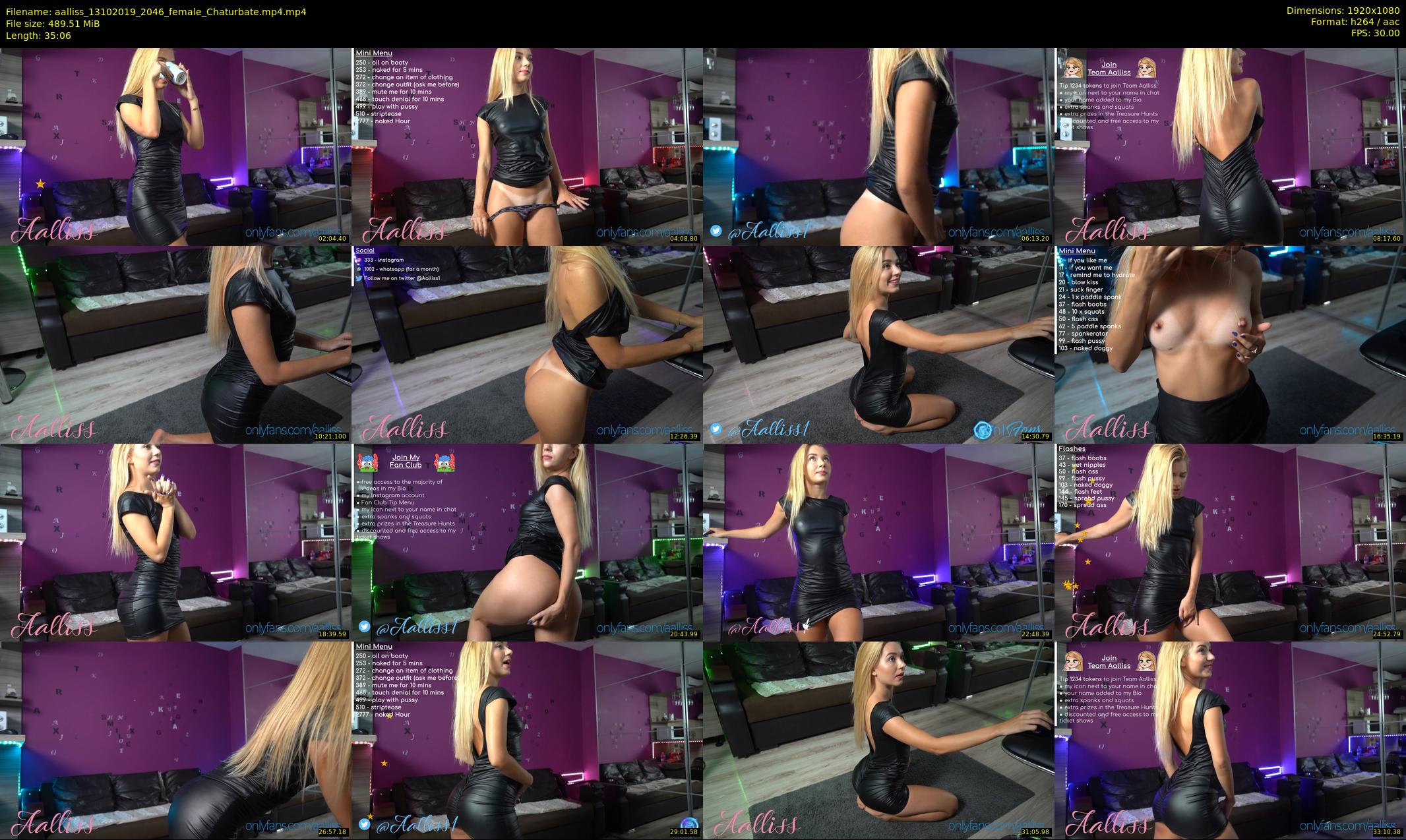 aalliss — 36 minute Chaturbate female cam show recording, 1080p, Oct 13, 2019