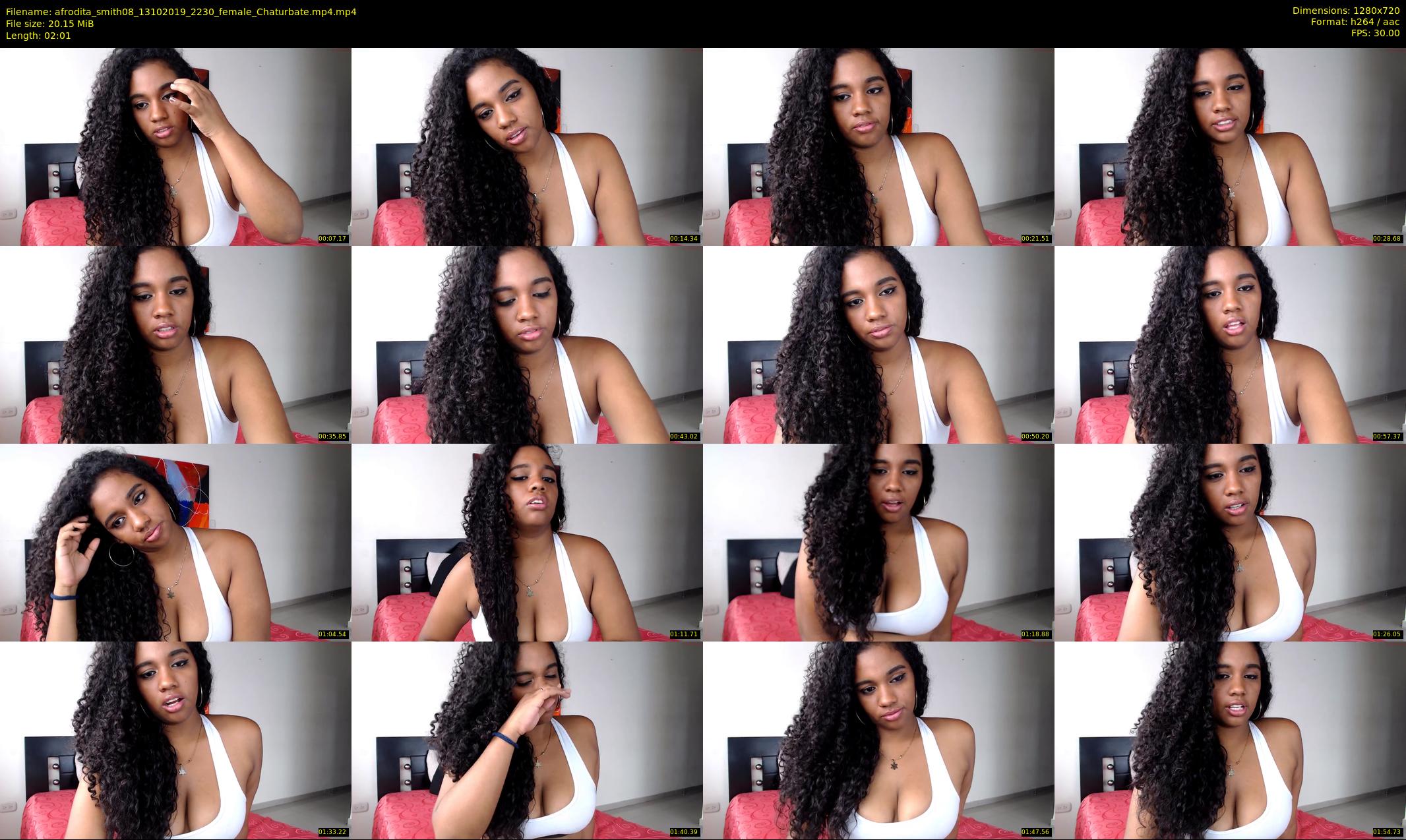 afrodita_smith08 — 3 minute Chaturbate female cam show recording, 720p, Oct 13, 2019