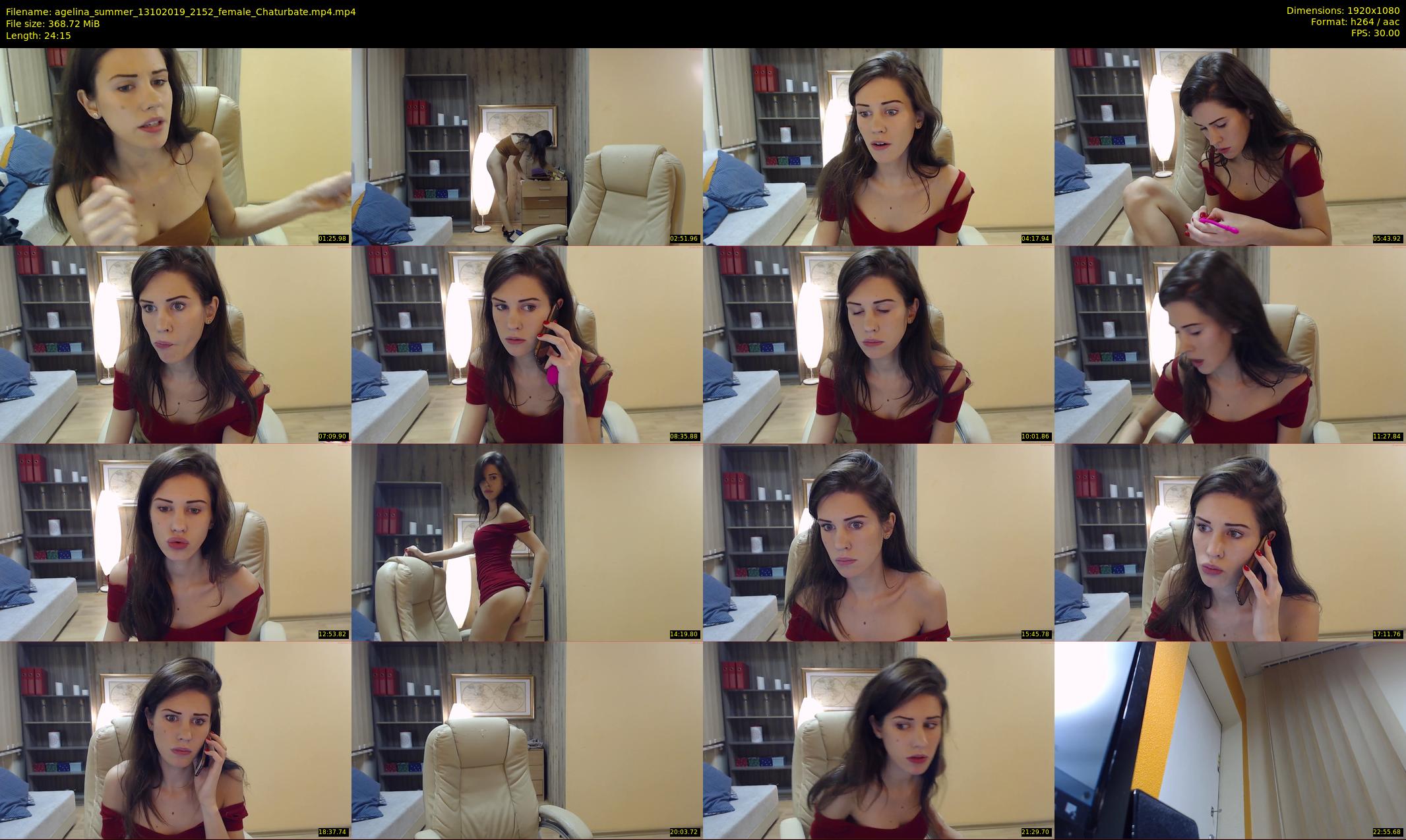 agelina_summer — 25 minute Chaturbate female cam show recording, 1080p, Oct 13, 2019