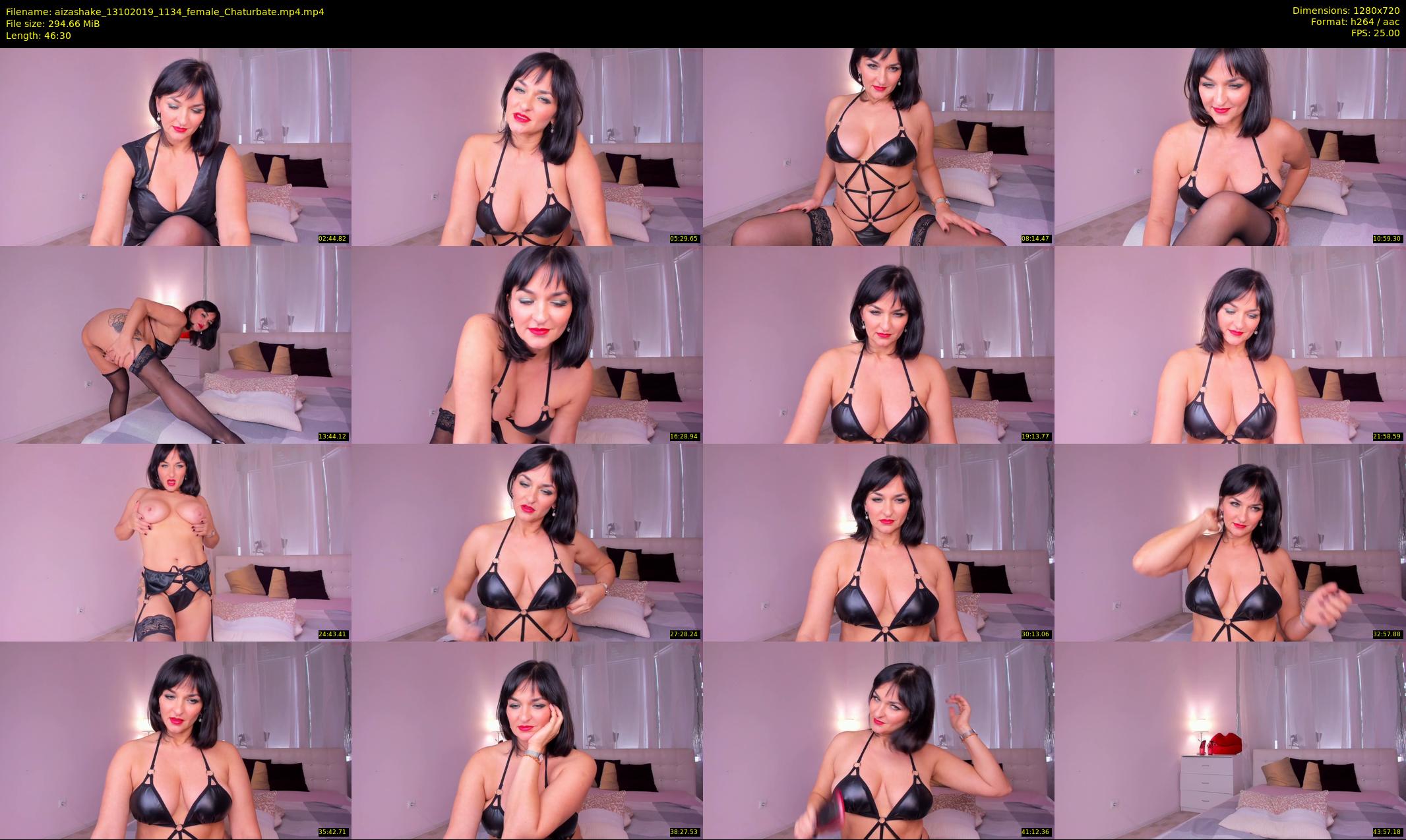aizashake — 47 minute Chaturbate female cam show recording, 720p, Oct 13, 2019