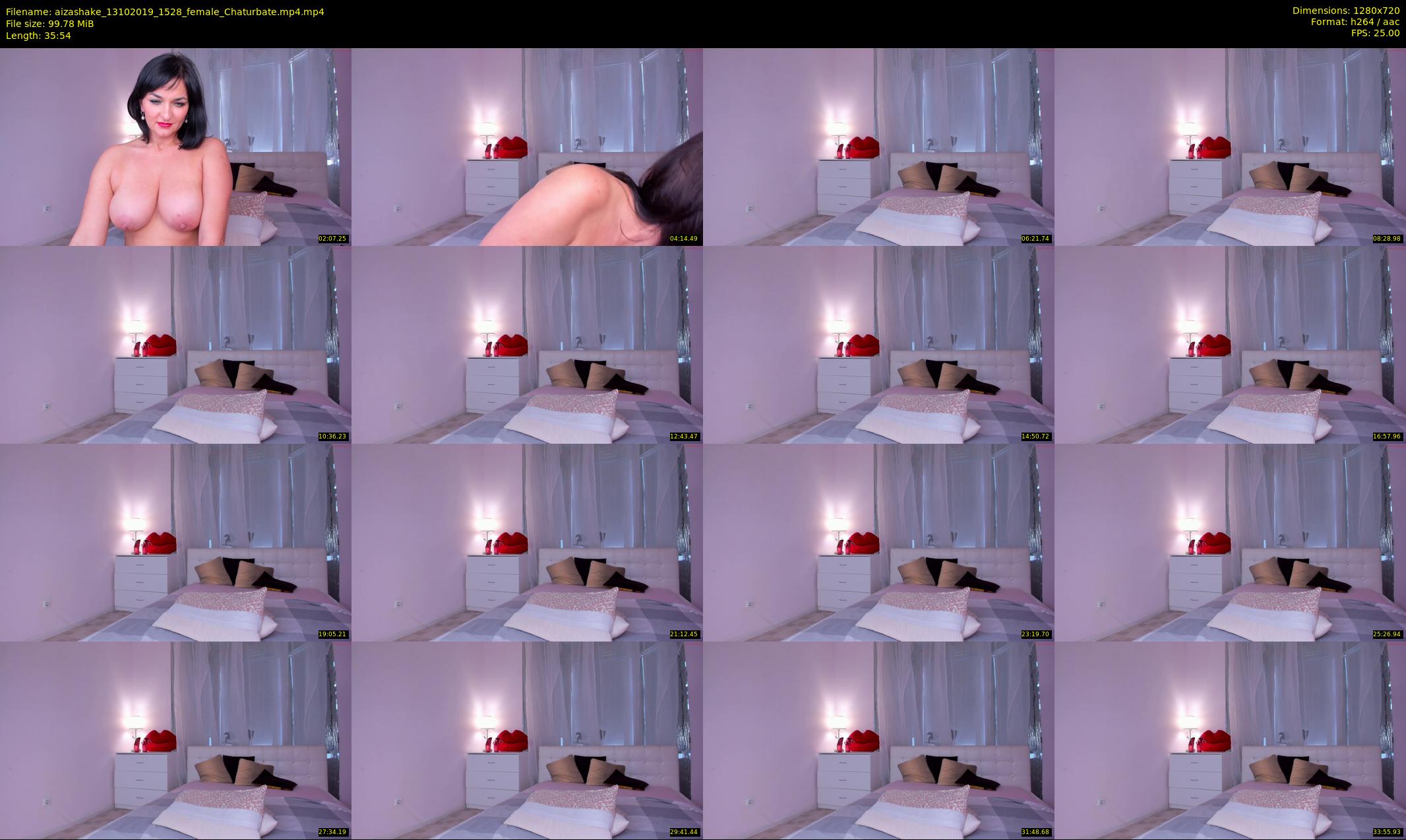 aizashake — 36 minute Chaturbate female cam show recording, 720p, Oct 13, 2019