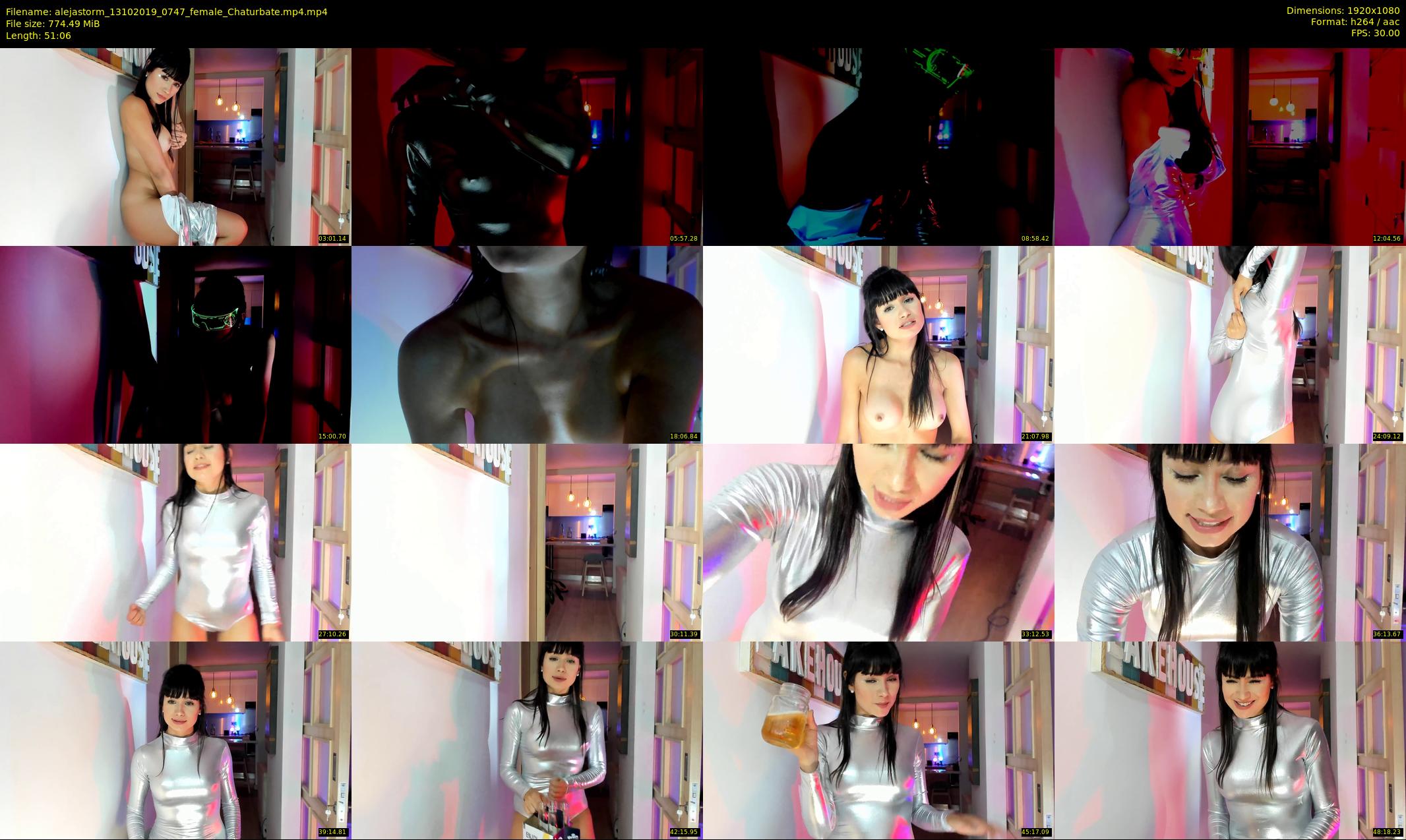alejastorm — 52 minute Chaturbate female cam show recording, 1080p, Oct 13, 2019