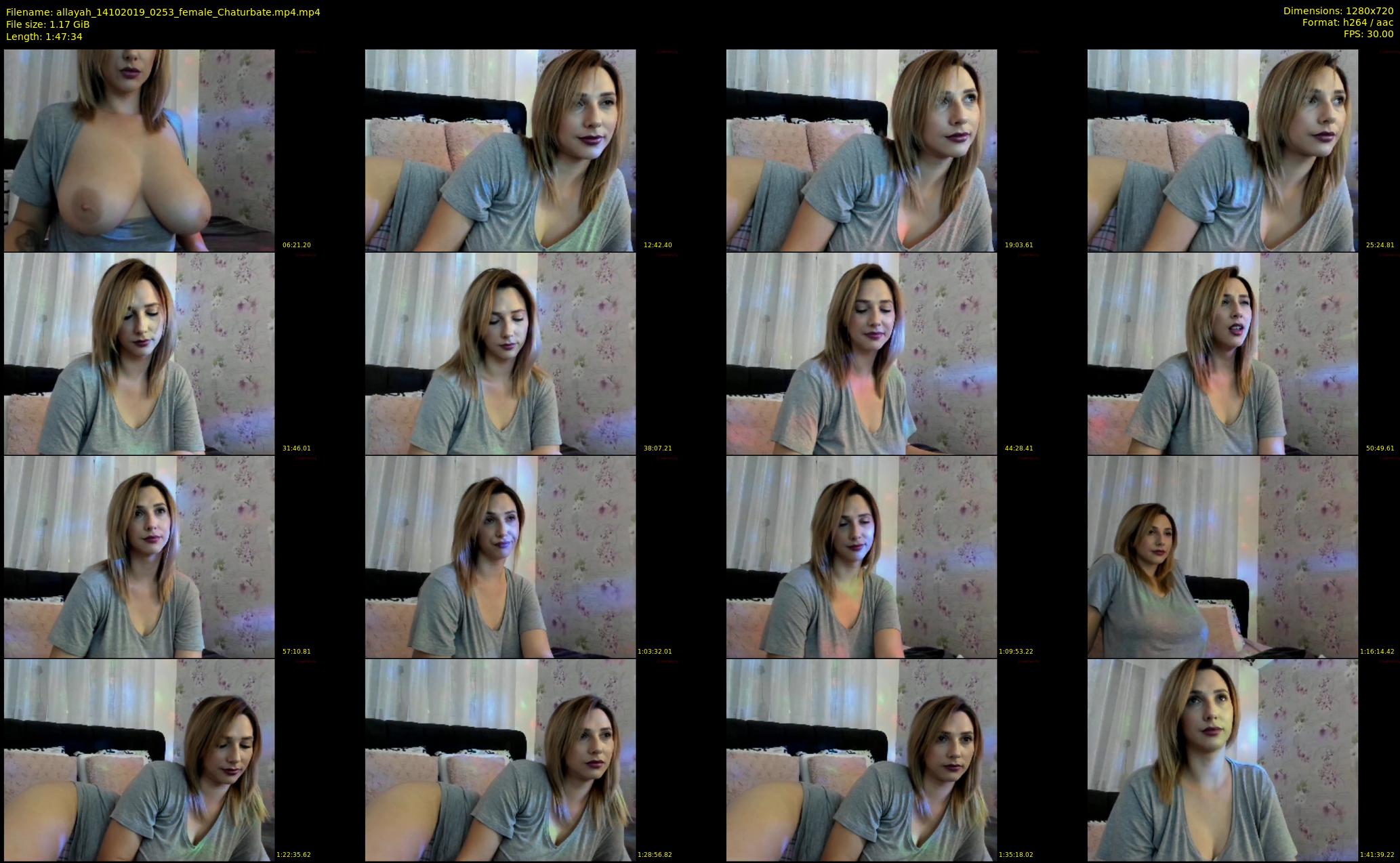 allayah — 108 minute Chaturbate female cam show recording, 720p, Oct 14, 2019