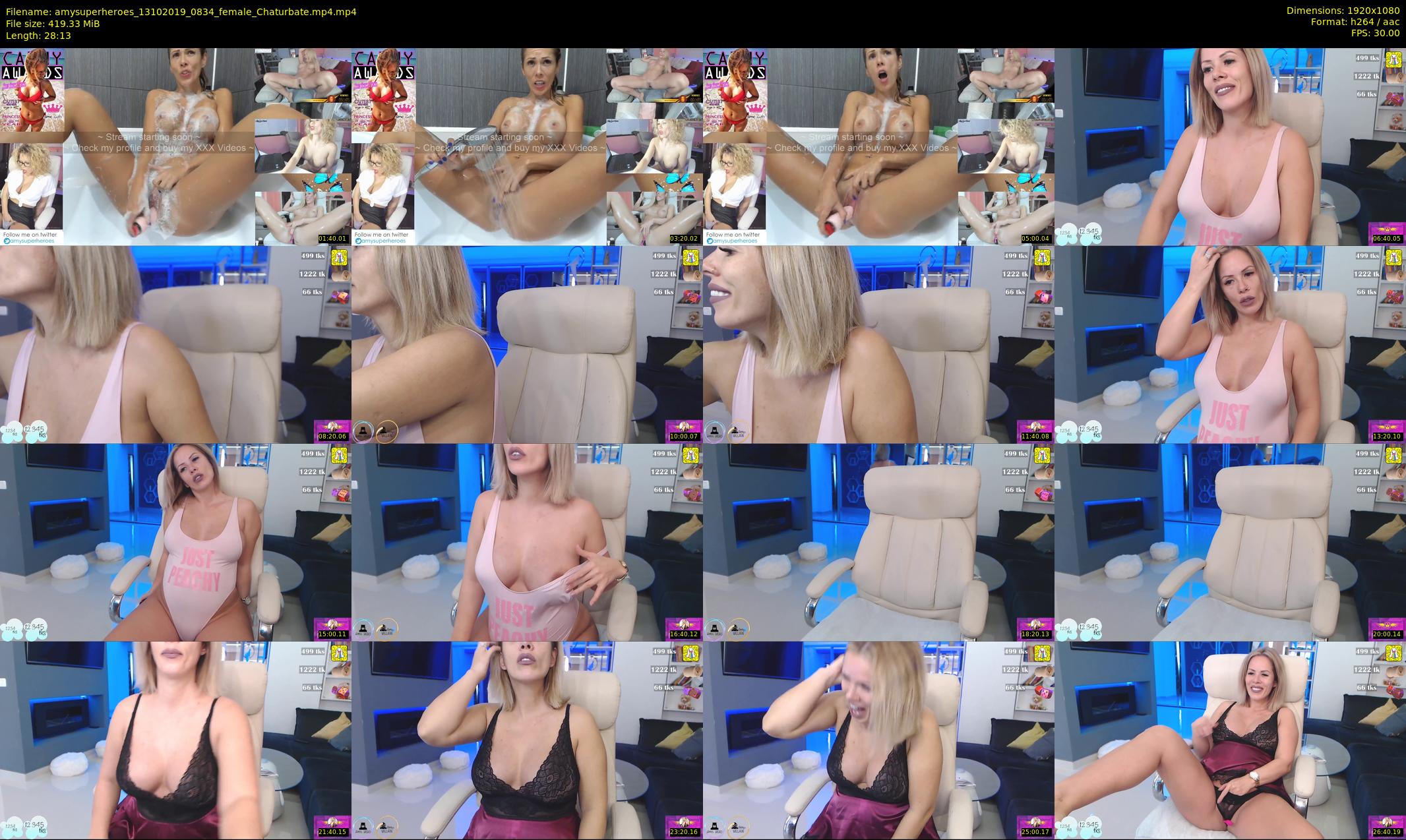 amysuperheroes — 29 minute Chaturbate female cam show recording, 1080p, Oct 13, 2019