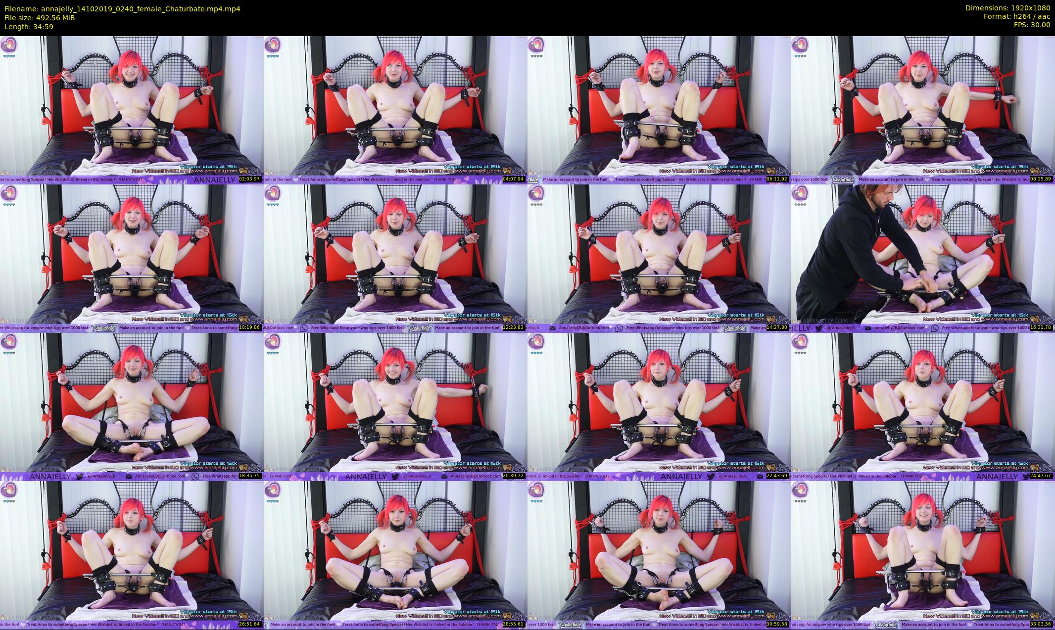 annajelly — 35 minute Chaturbate couple cam show recording, 1080p, Oct 14, 2019