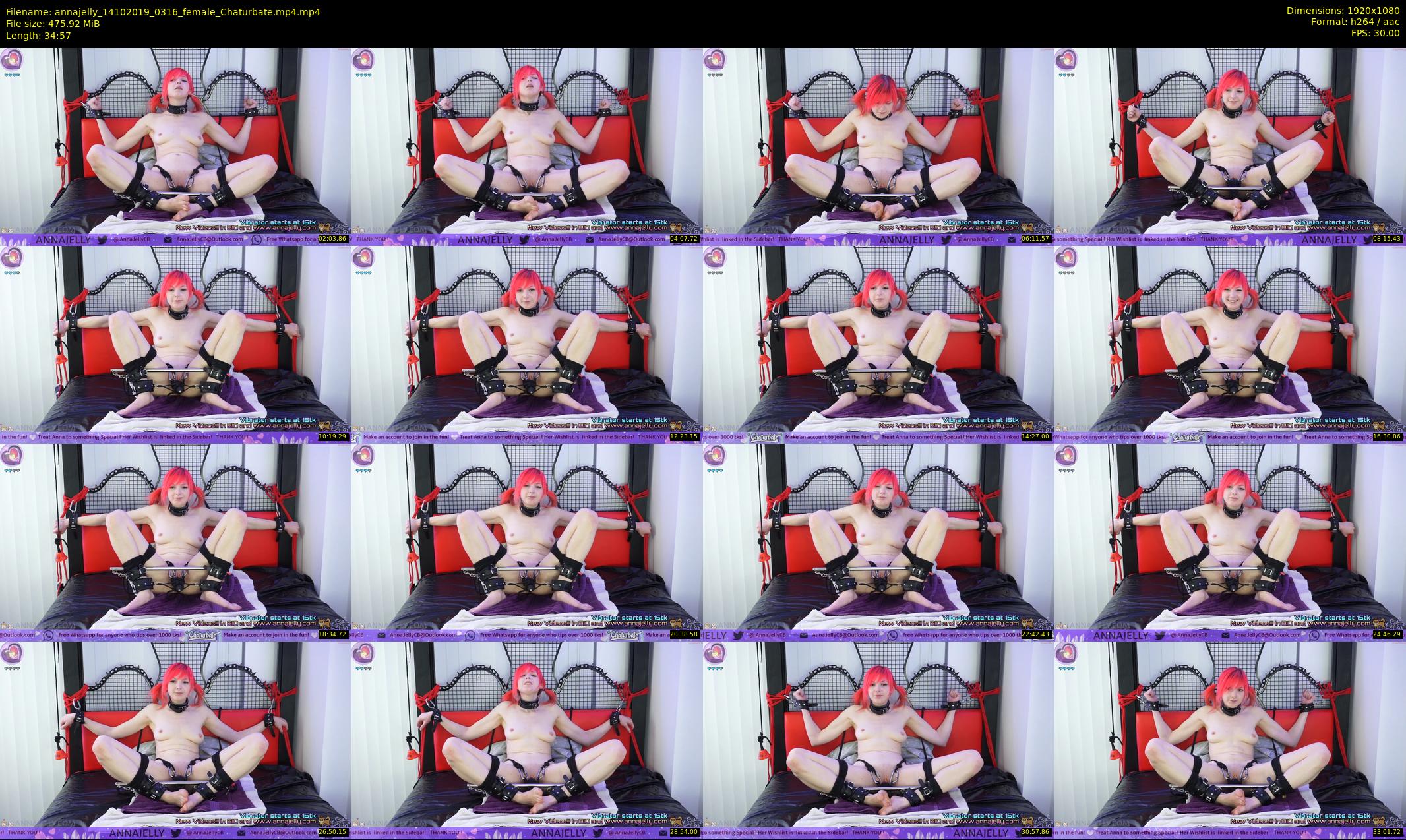 annajelly — 35 minute Chaturbate couple cam show recording, 1080p, Oct 14, 2019