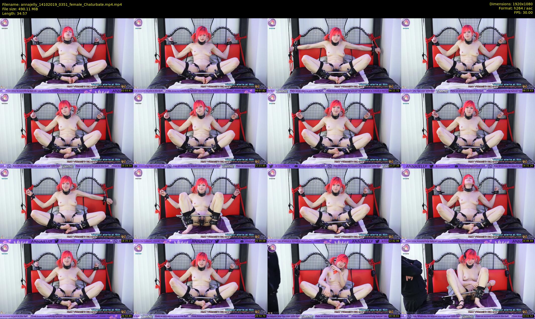 annajelly — 35 minute Chaturbate couple cam show recording, 1080p, Oct 14, 2019