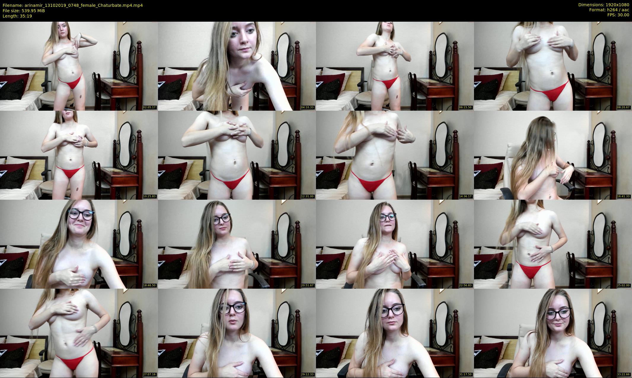 arinamir — 36 minute Chaturbate female cam show recording, 1080p, Oct 13, 2019