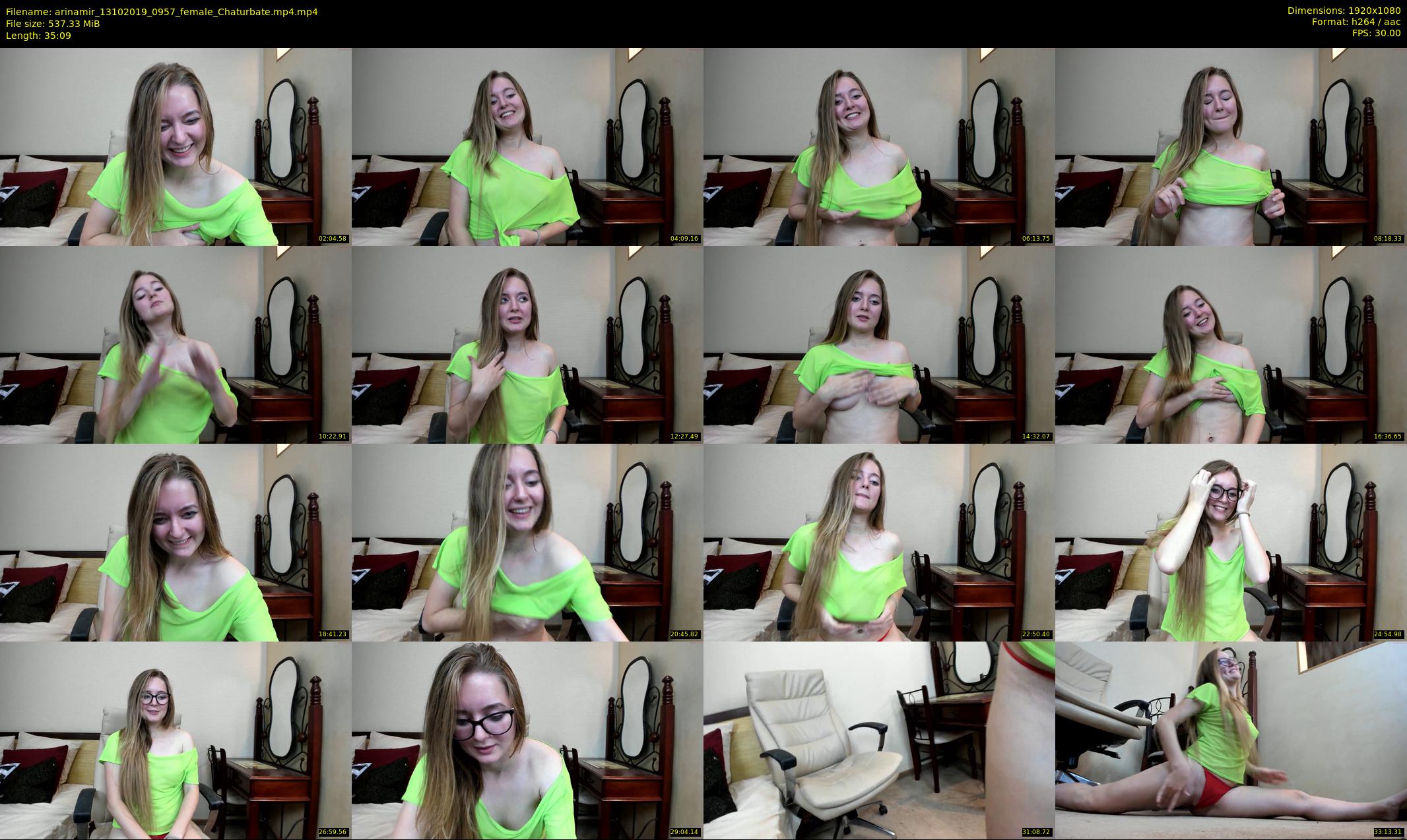 arinamir — 36 minute Chaturbate female cam show recording, 1080p, Oct 13, 2019