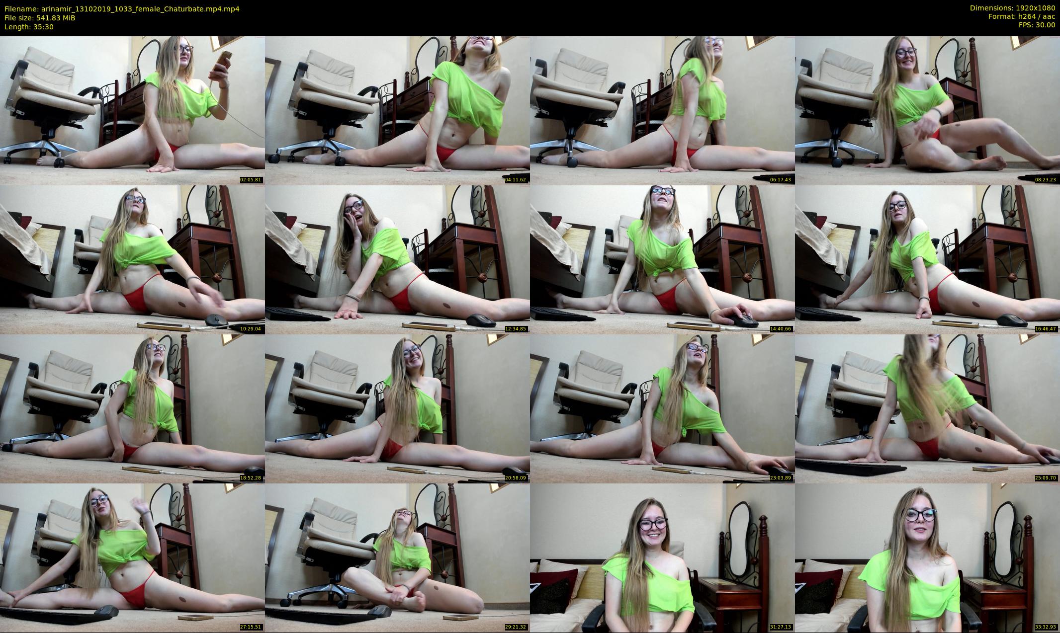 arinamir — 36 minute Chaturbate female cam show recording, 1080p, Oct 13, 2019