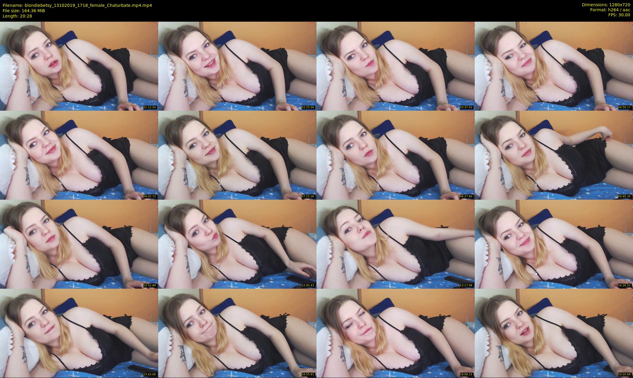 blondiebetsy — 21 minute Chaturbate female cam show recording, 720p, Oct 13, 2019