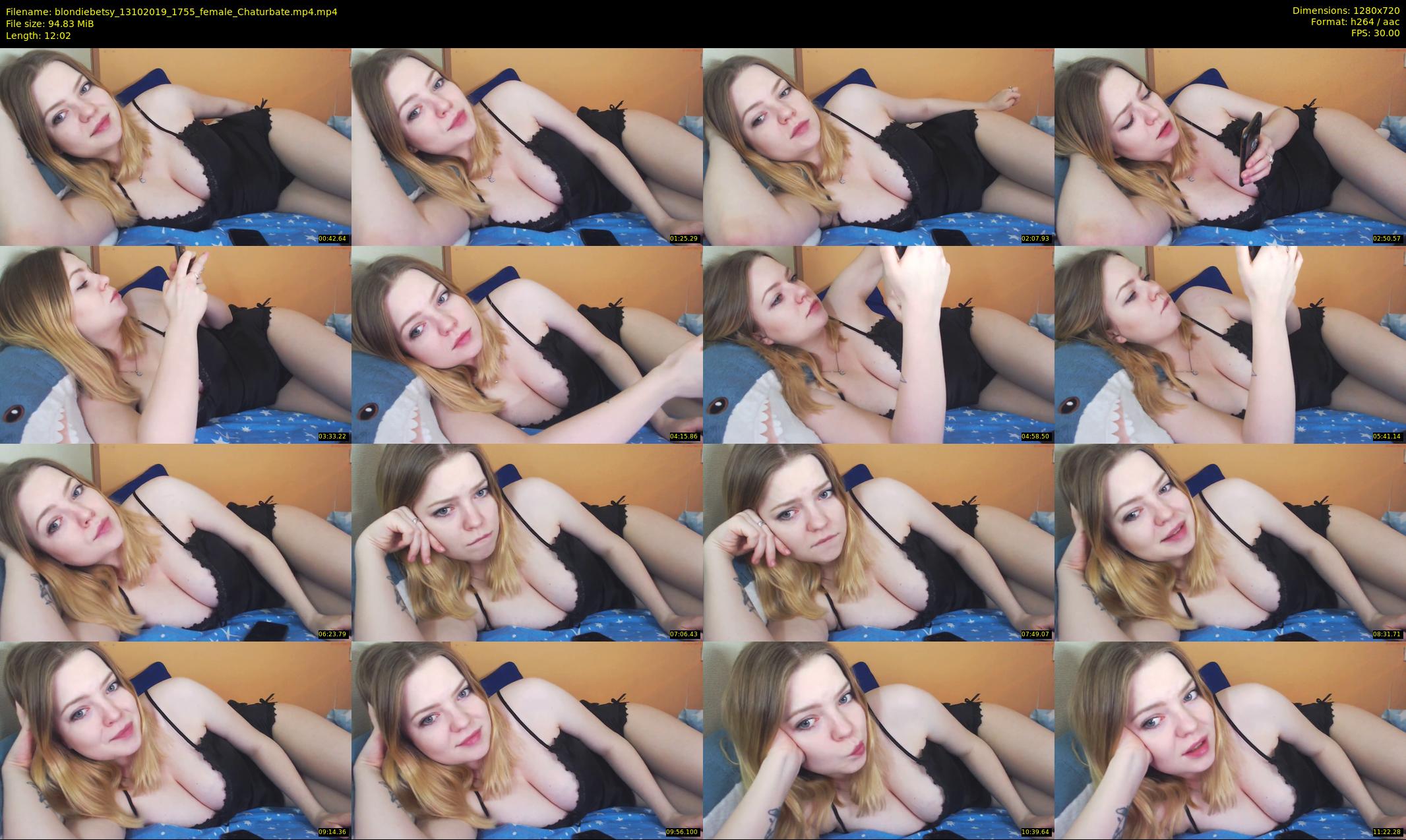 blondiebetsy — 13 minute Chaturbate female cam show recording, 720p, Oct 13, 2019