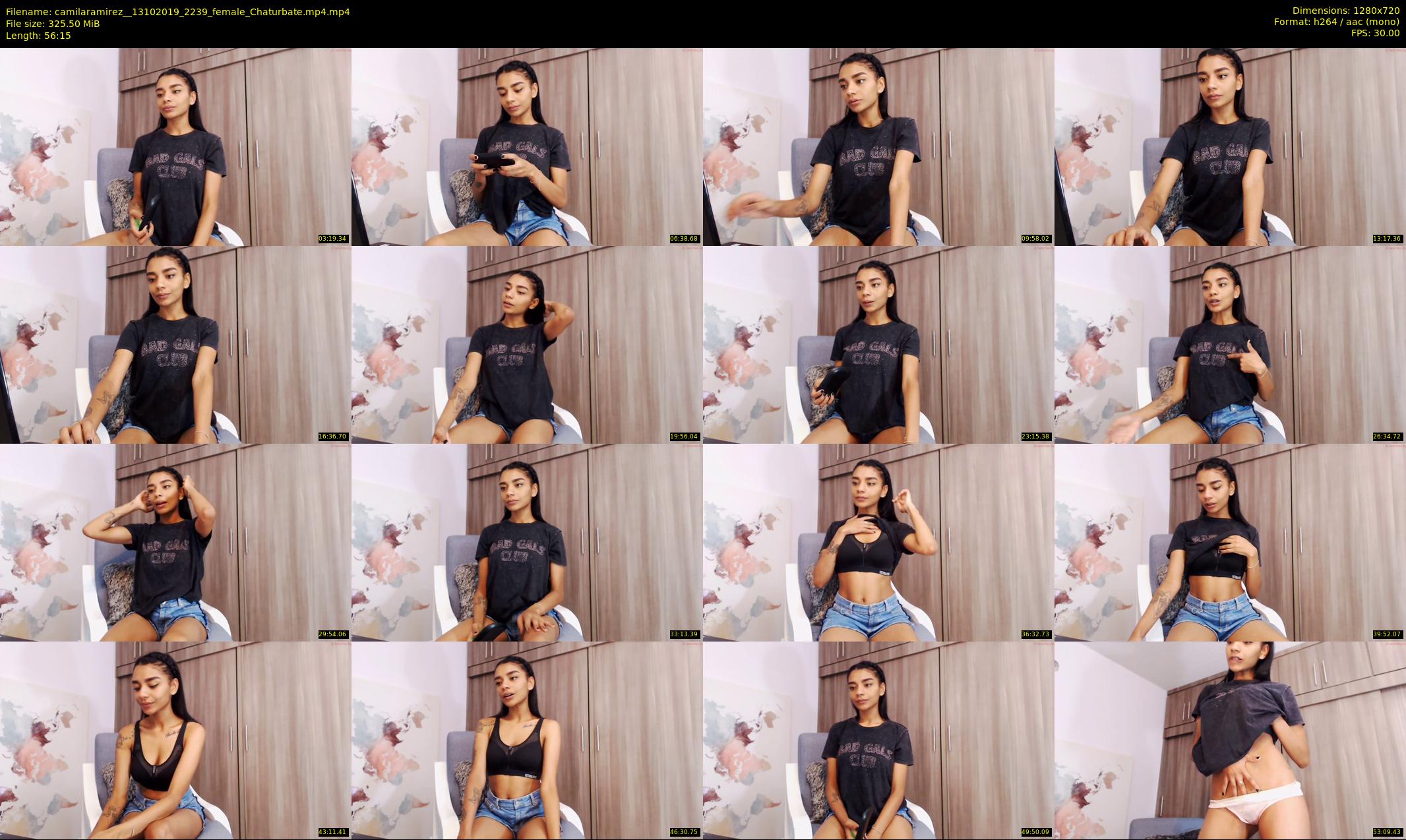 camilaramirez_ — 57 minute Chaturbate female cam show recording, 720p, Oct 13, 2019