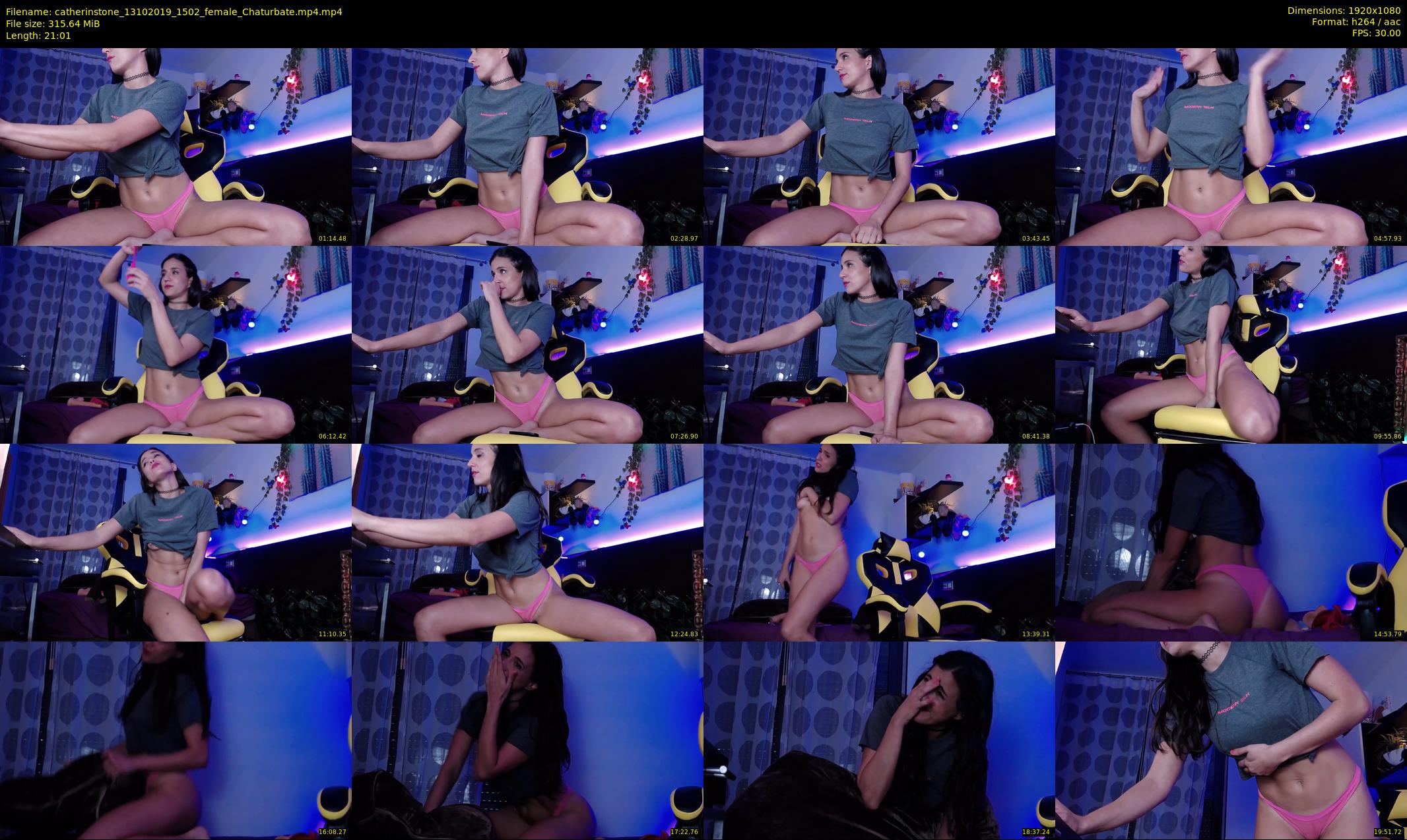 catherinstone — 22 minute Chaturbate female cam show recording, 1080p, Oct 13, 2019