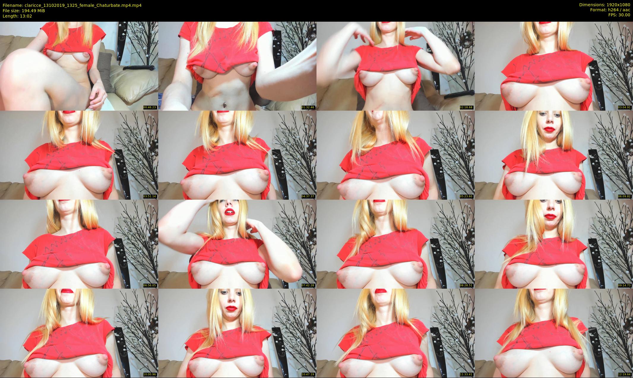 claricce — 14 minute Chaturbate female cam show recording, 1080p, Oct 13, 2019