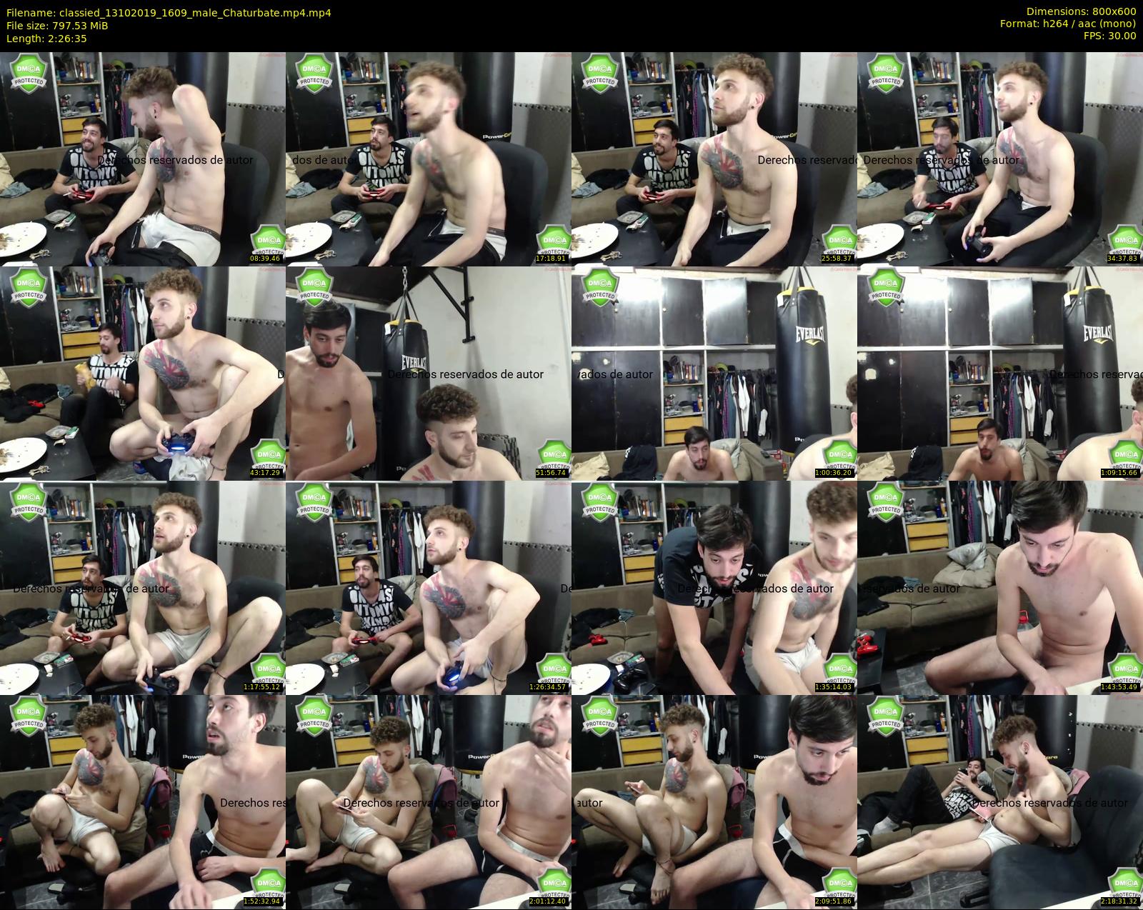classied — 147 minute Chaturbate male cam show recording, 480p, Oct 13, 2019