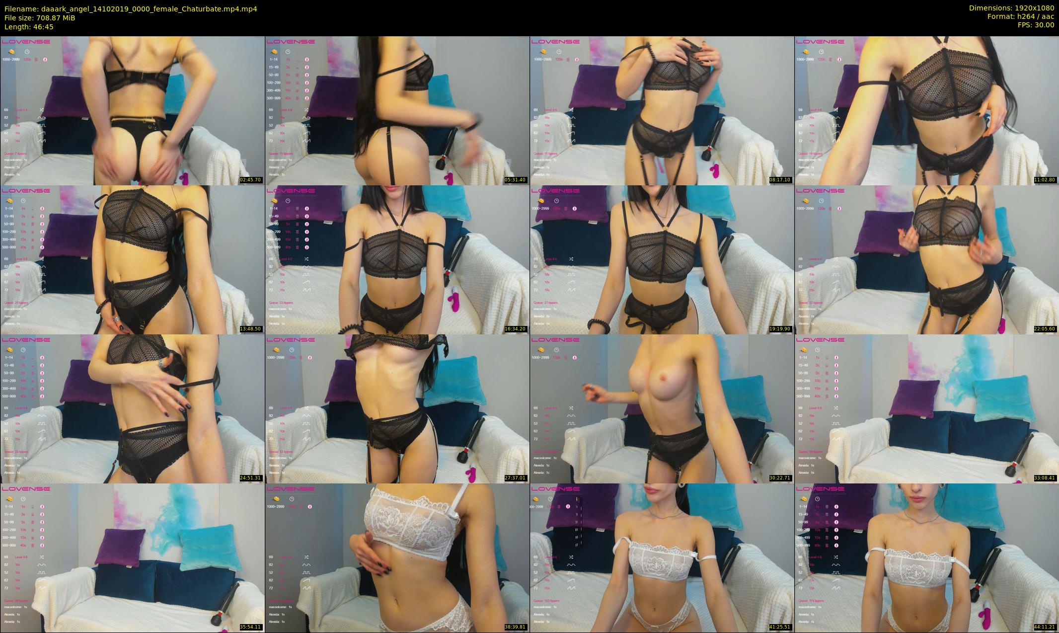 daaark_angel — 47 minute Chaturbate female cam show recording, 1080p, Oct 14, 2019